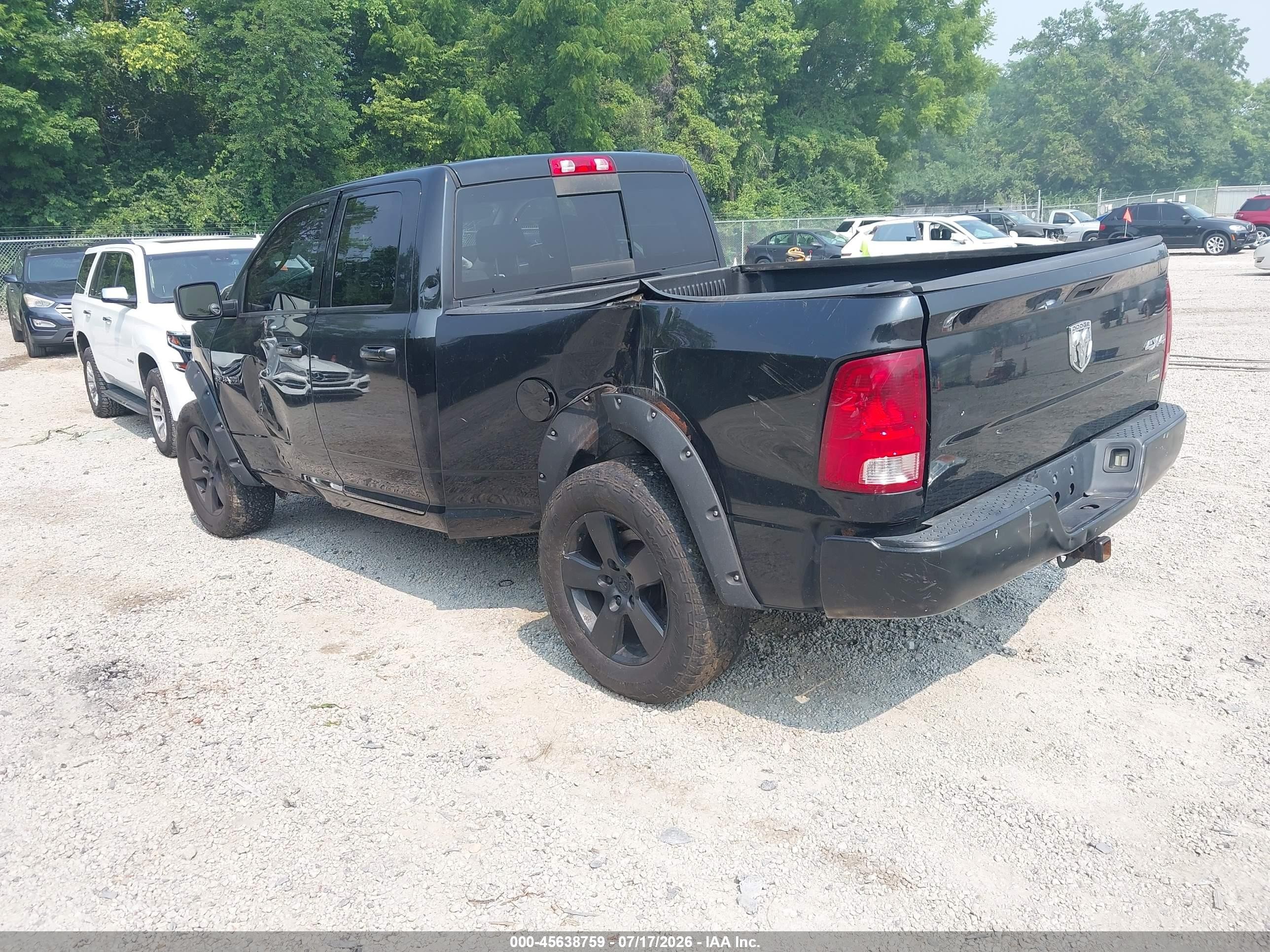2010 Dodge Ram 1500 Slt/sport/trx Black vin: 1D7RV1GP3AS257697