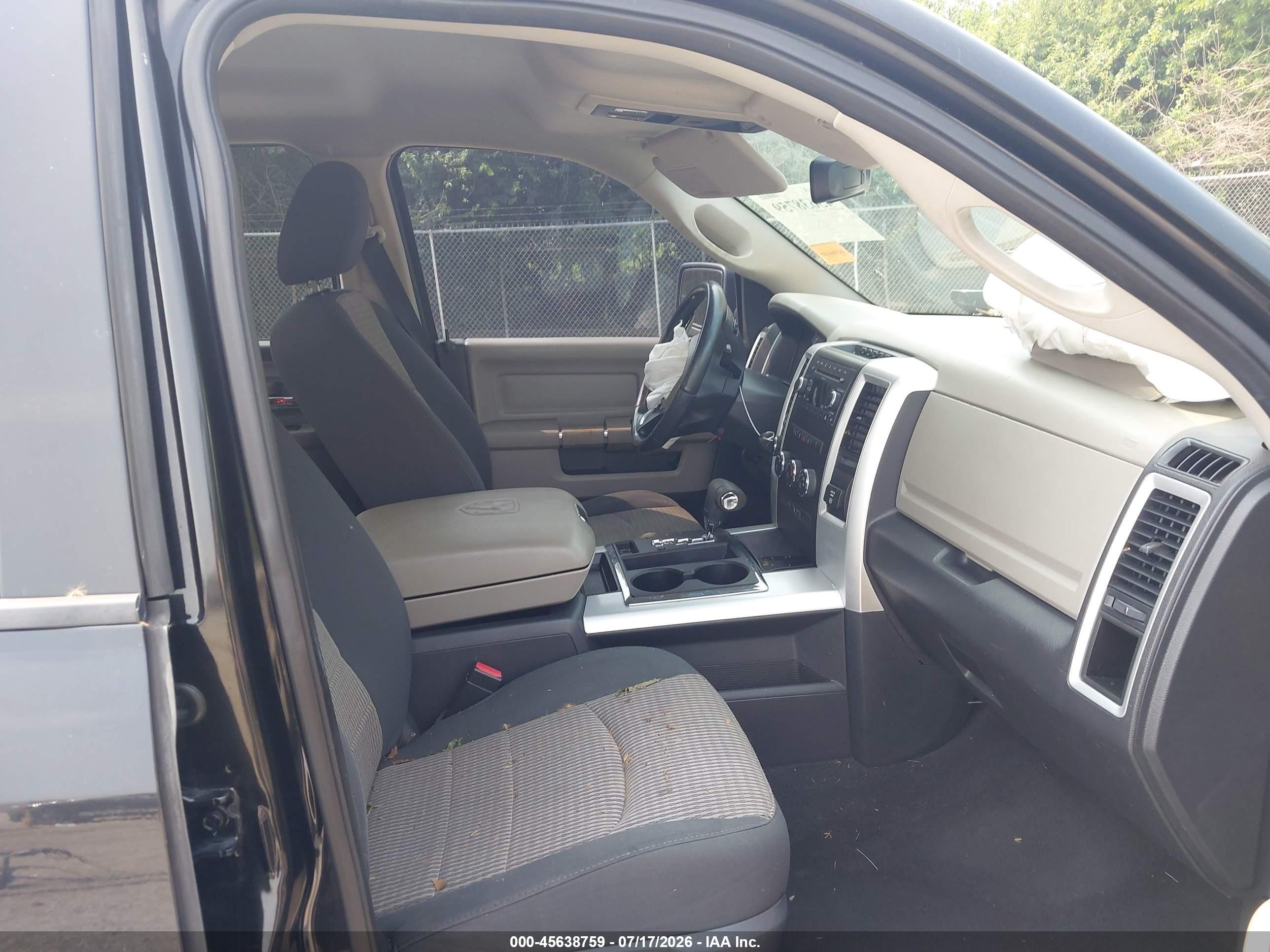 2010 Dodge Ram 1500 Slt/sport/trx Black vin: 1D7RV1GP3AS257697