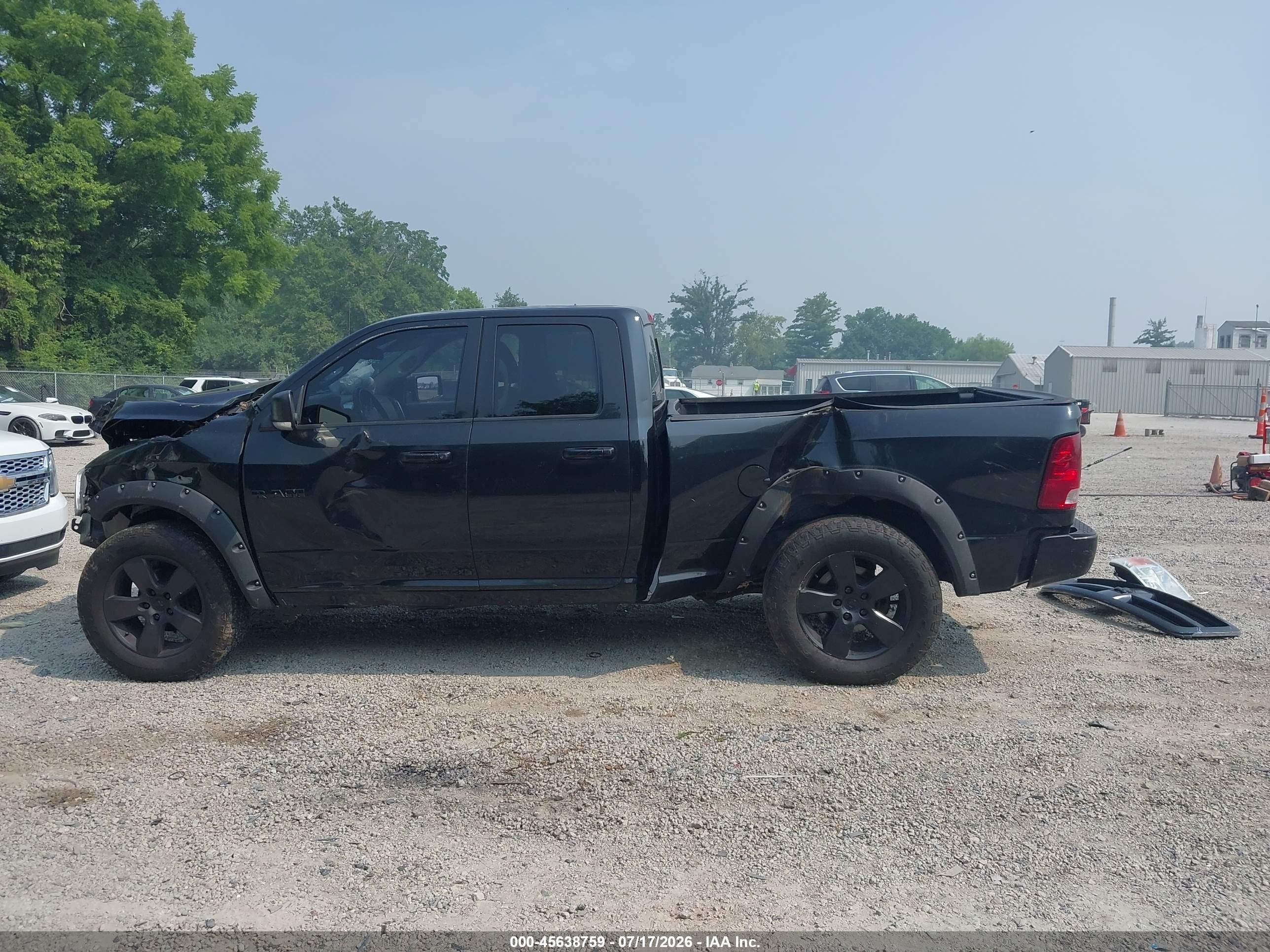 2010 Dodge Ram 1500 Slt/sport/trx Black vin: 1D7RV1GP3AS257697