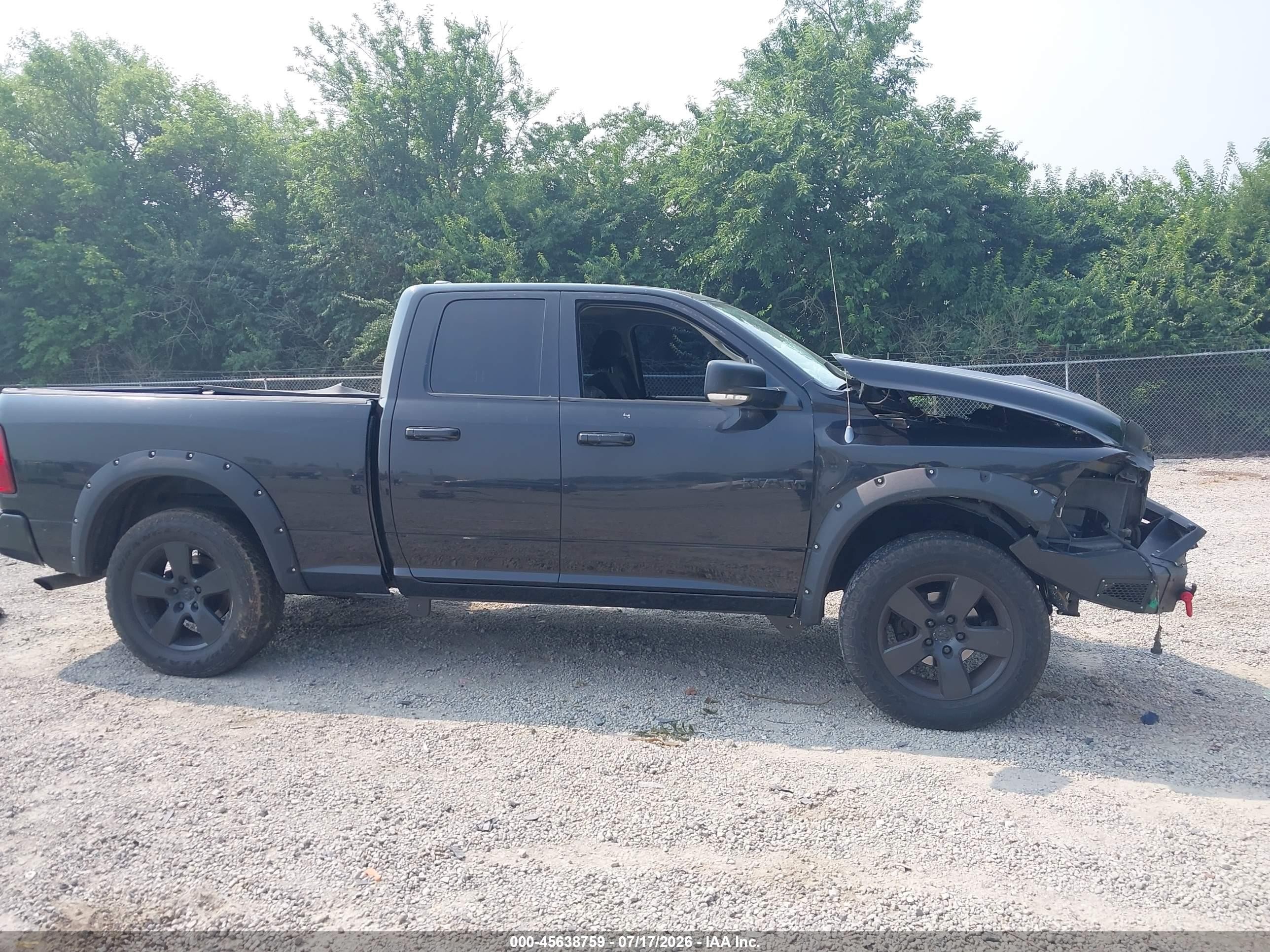 2010 Dodge Ram 1500 Slt/sport/trx Black vin: 1D7RV1GP3AS257697