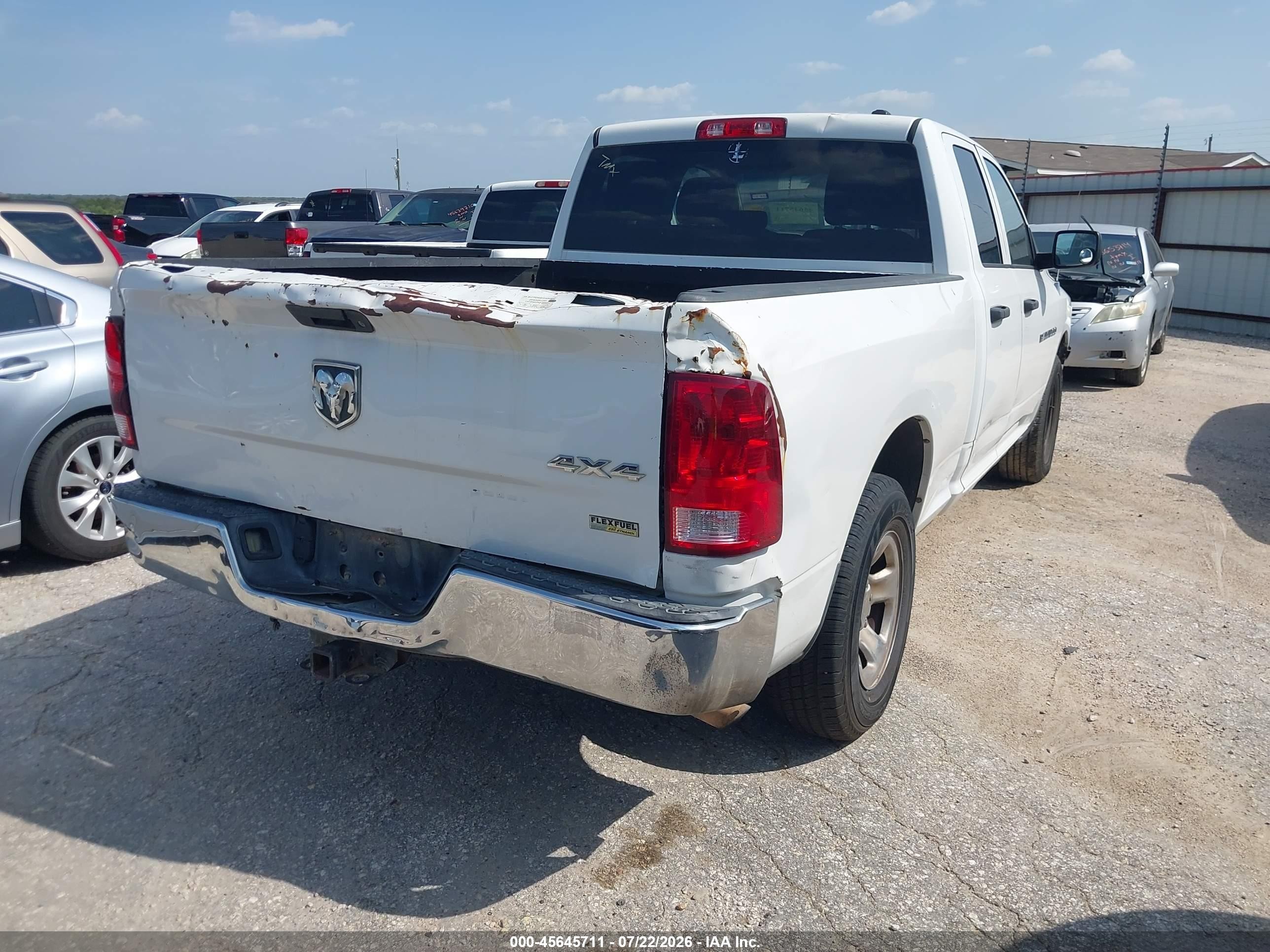 2011 Ram Ram 1500 St White vin: 1D7RV1GP3BS678420