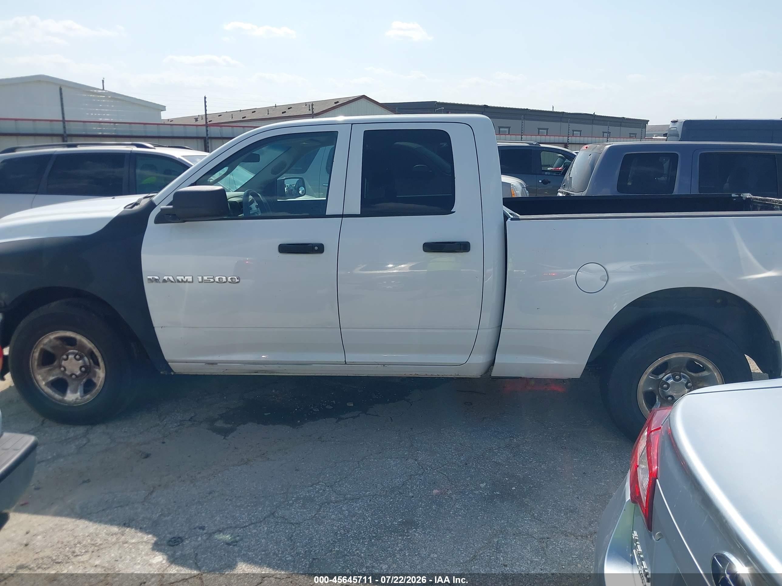 2011 Ram Ram 1500 St White vin: 1D7RV1GP3BS678420