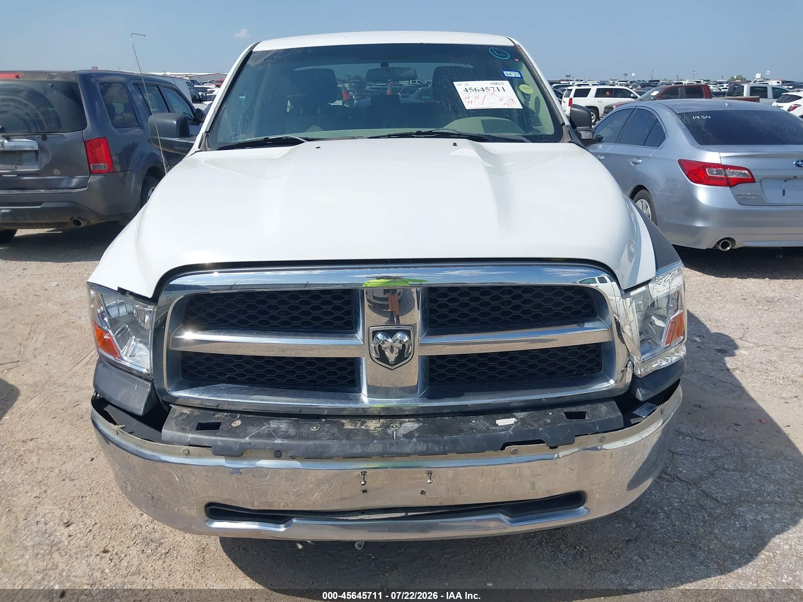 2011 Ram Ram 1500 St White vin: 1D7RV1GP3BS678420