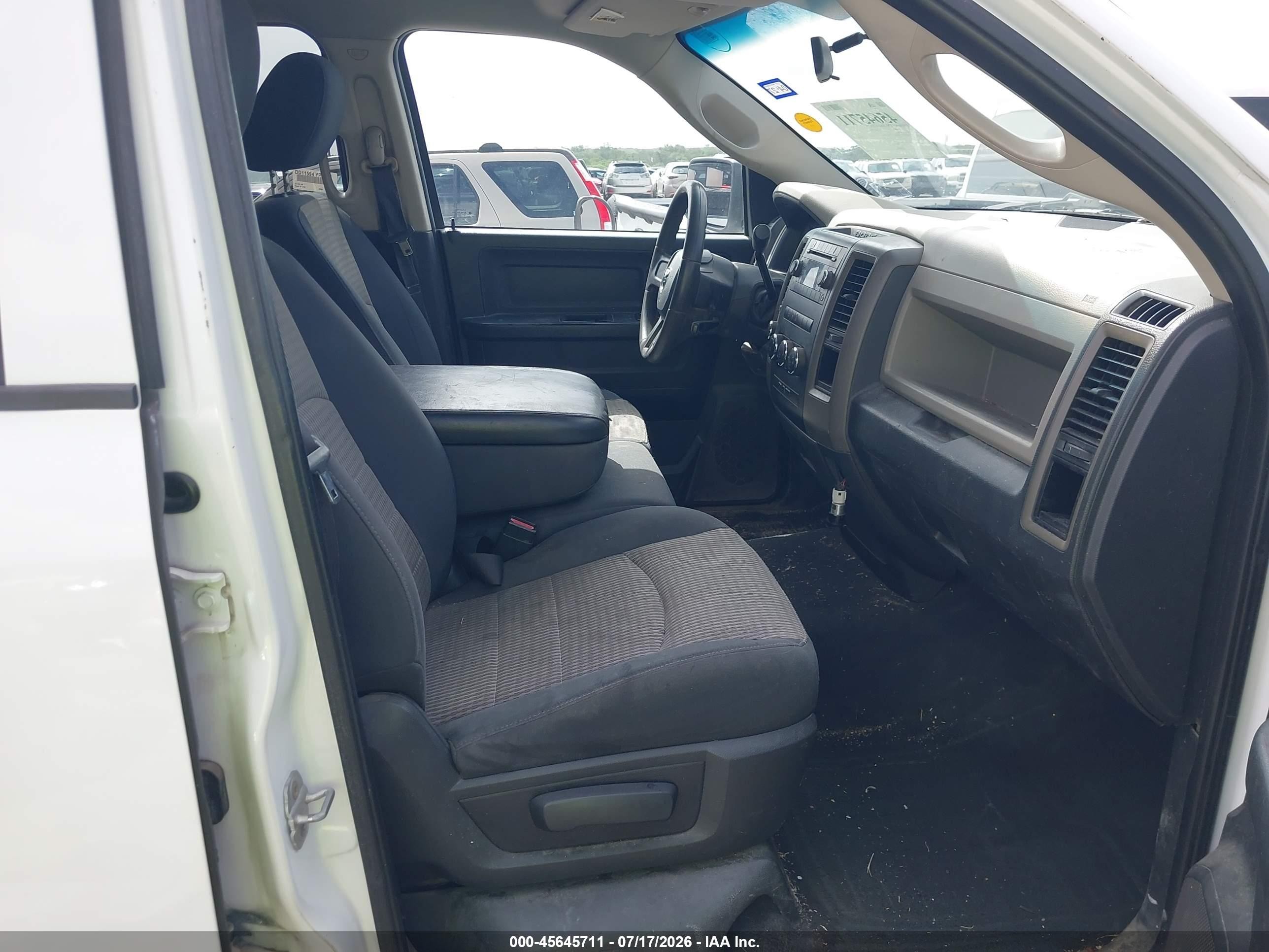 2011 Ram Ram 1500 St White vin: 1D7RV1GP3BS678420