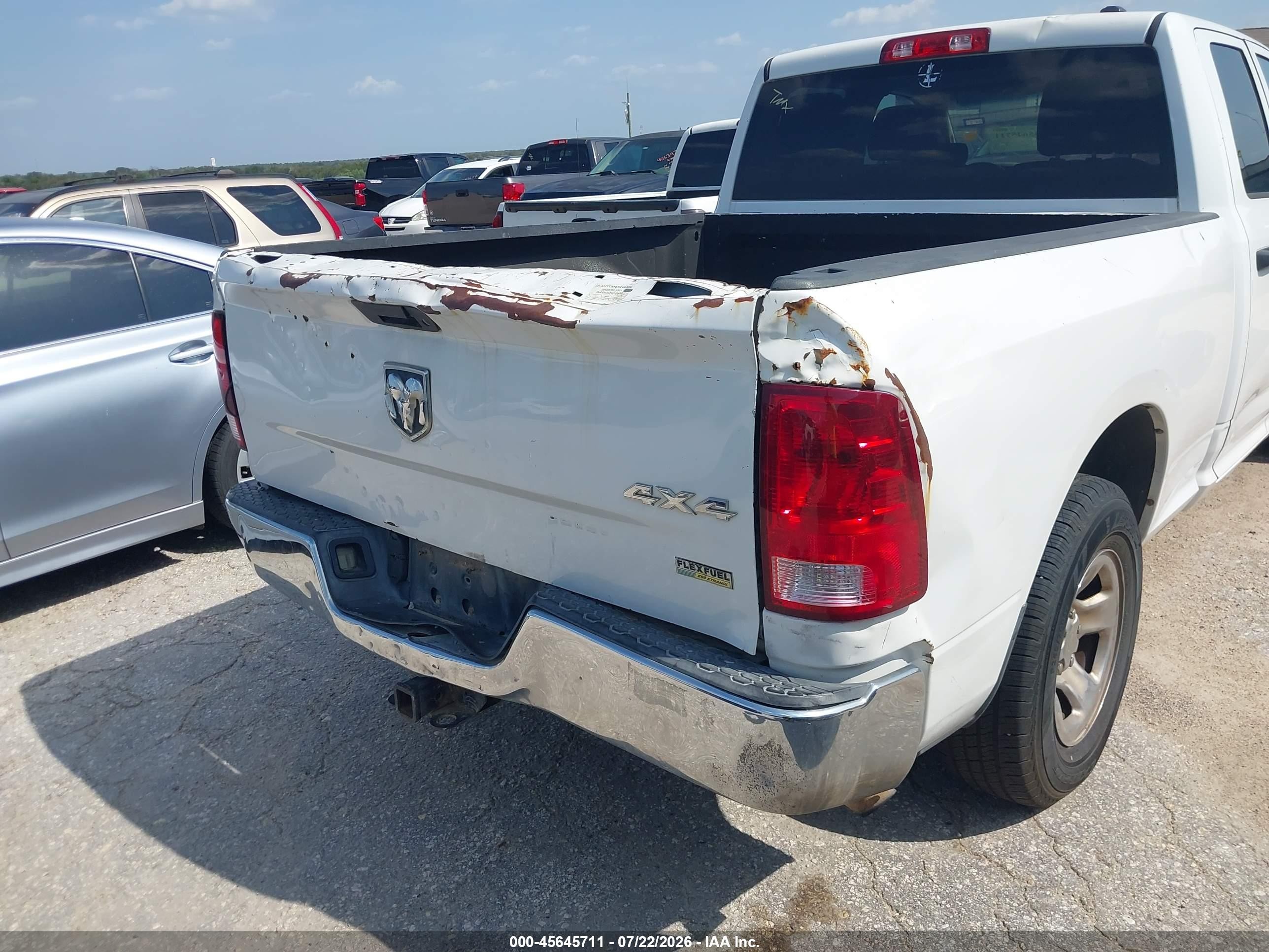 2011 Ram Ram 1500 St White vin: 1D7RV1GP3BS678420
