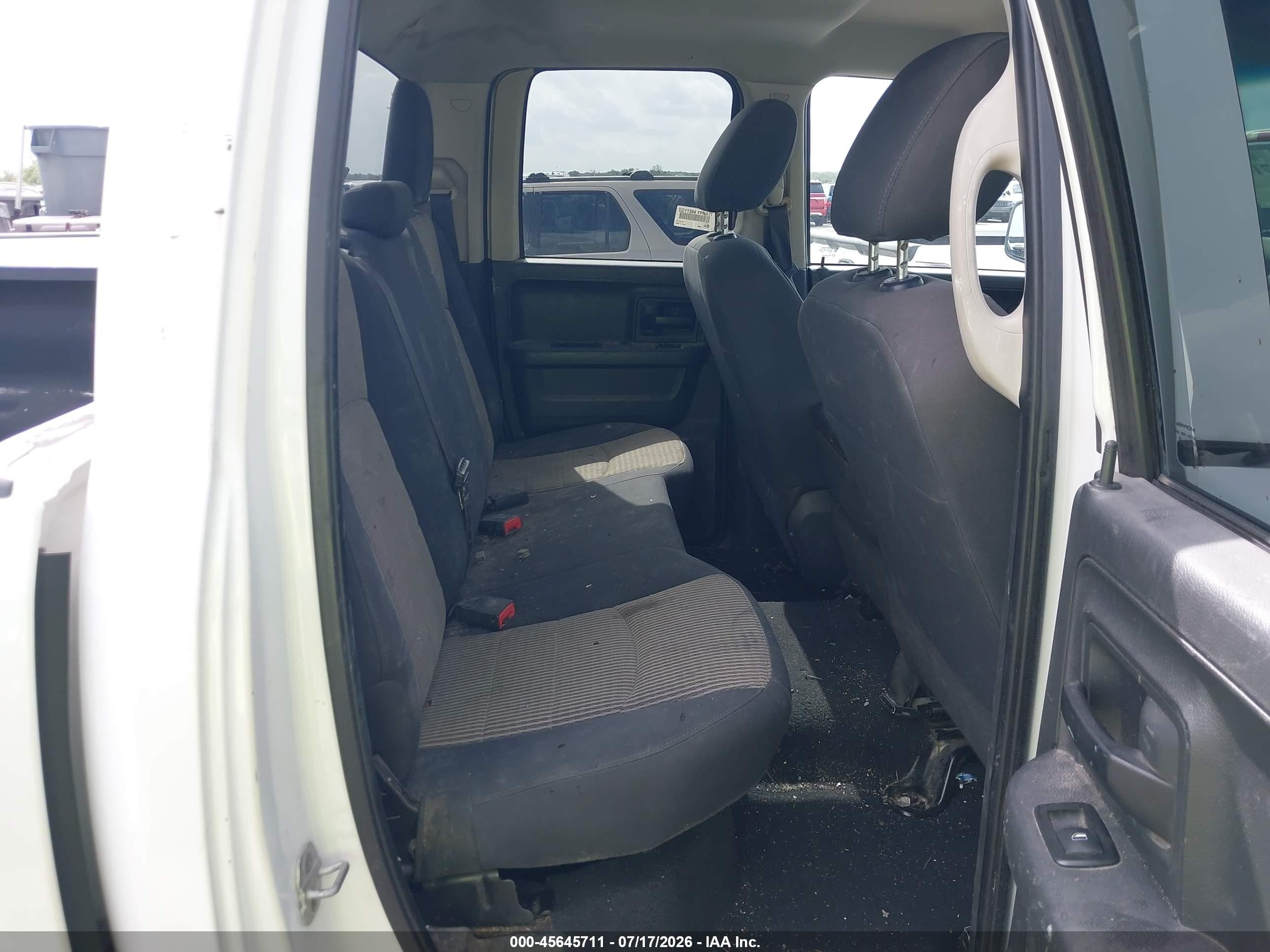 2011 Ram Ram 1500 St White vin: 1D7RV1GP3BS678420