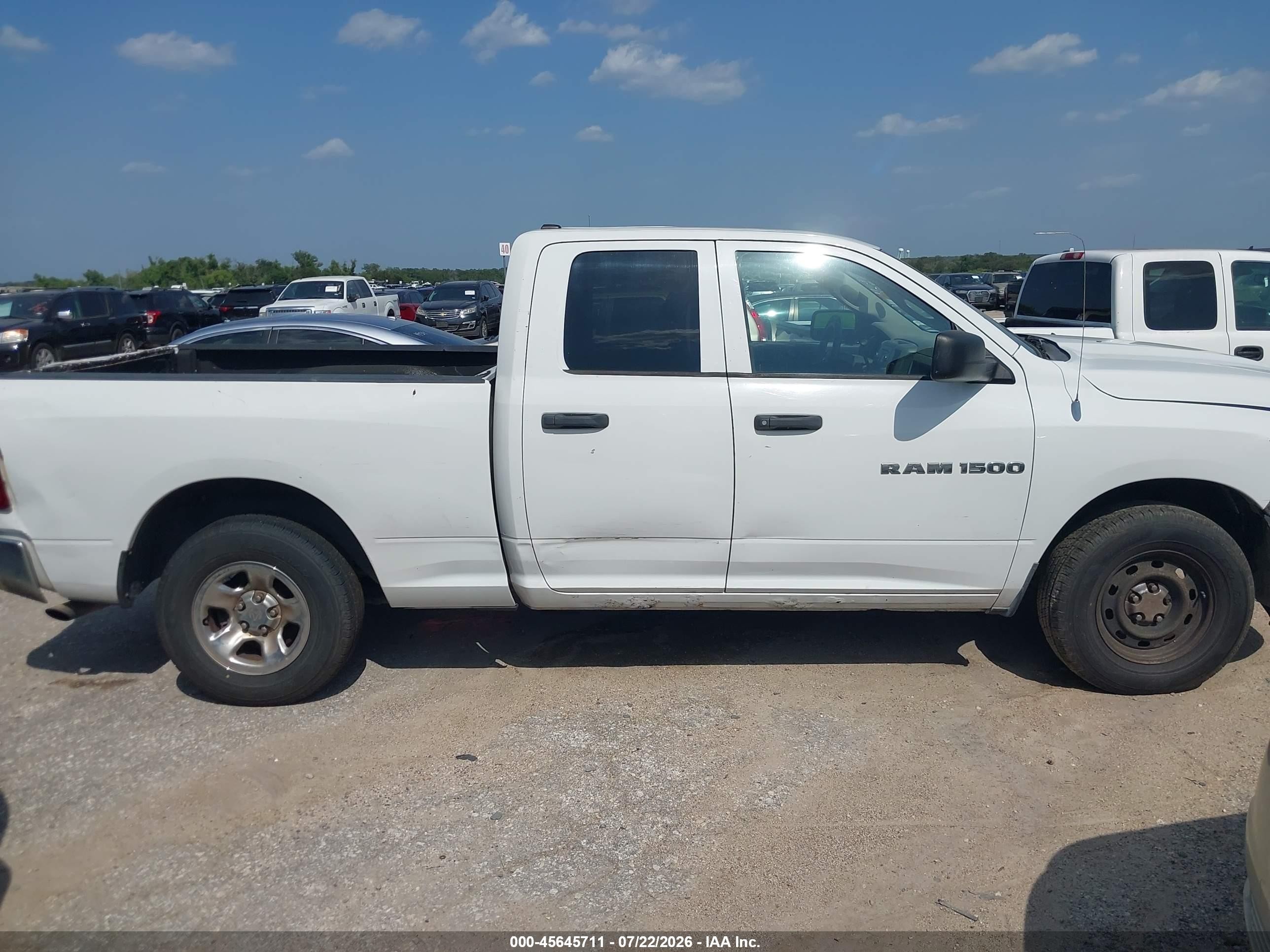 2011 Ram Ram 1500 St White vin: 1D7RV1GP3BS678420