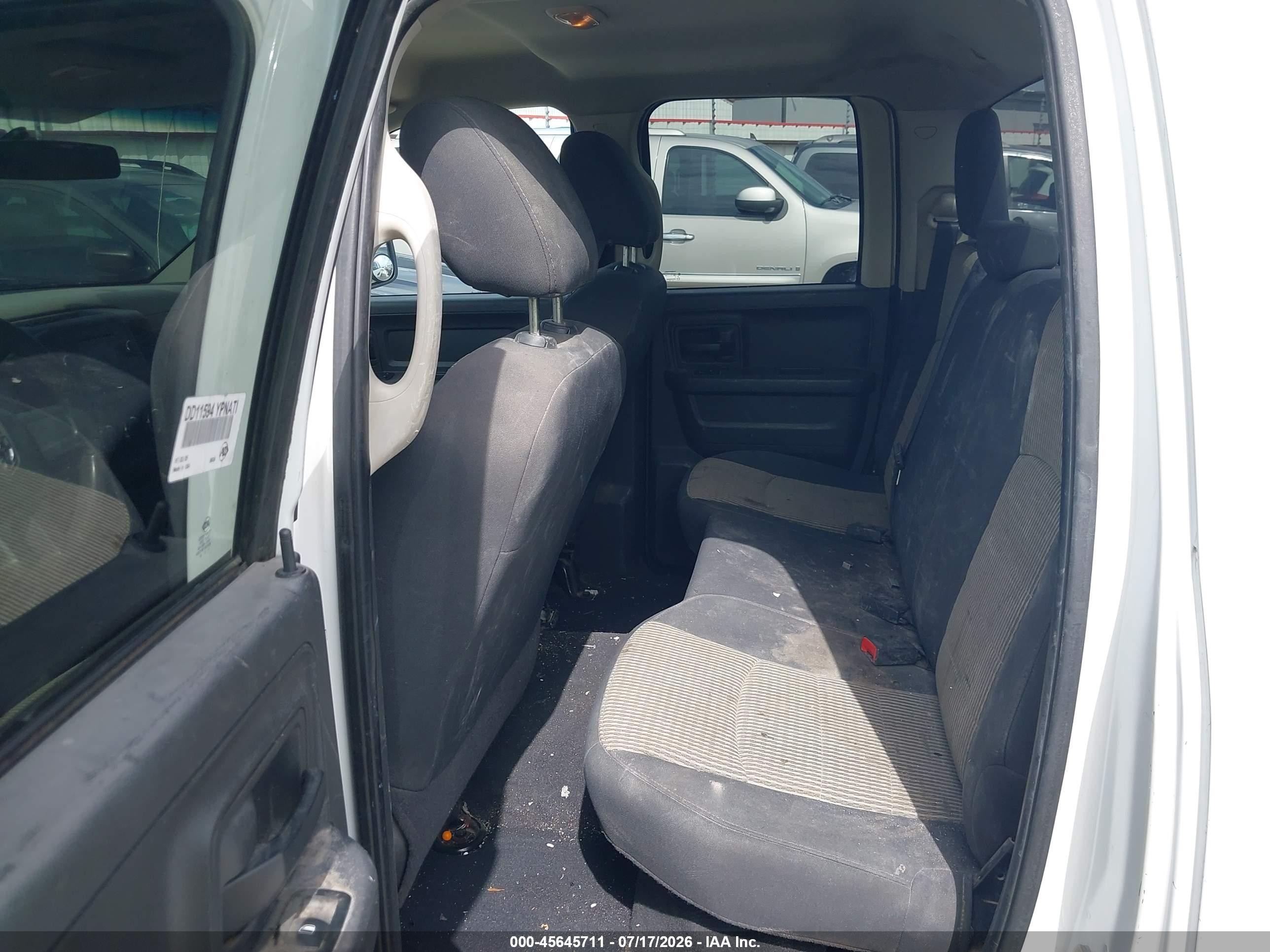 2011 Ram Ram 1500 St White vin: 1D7RV1GP3BS678420