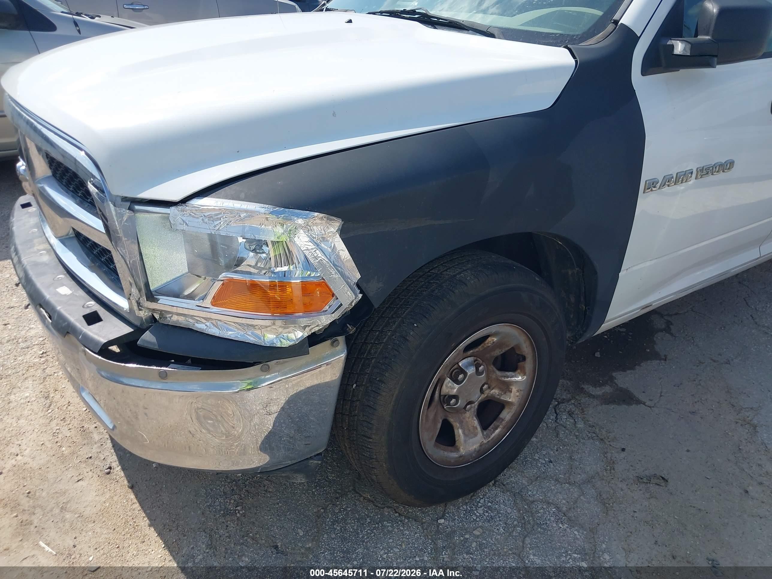 2011 Ram Ram 1500 St White vin: 1D7RV1GP3BS678420