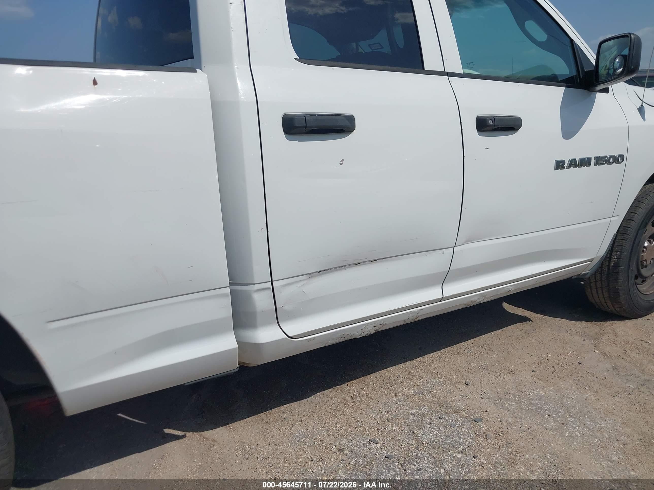 2011 Ram Ram 1500 St White vin: 1D7RV1GP3BS678420