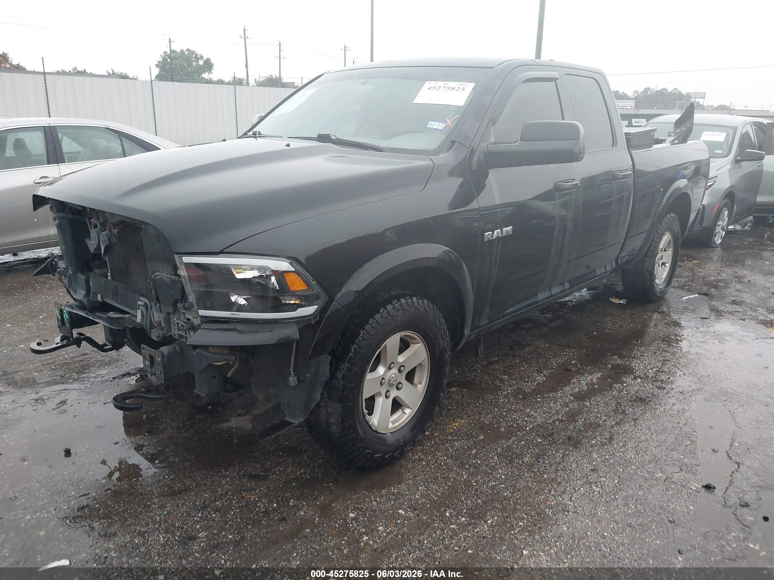 2010 Dodge Ram 1500 Slt/sport/trx Black vin: 1D7RV1GP4AS130263