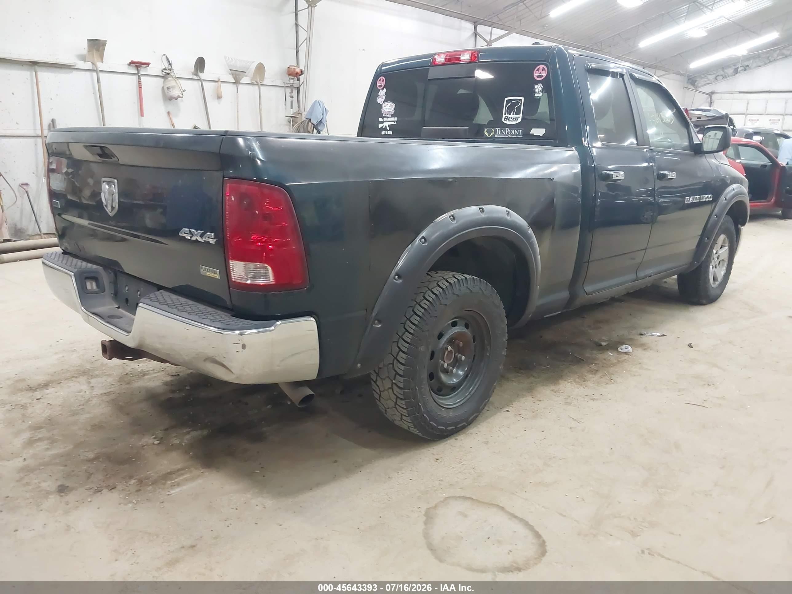 2011 Ram Ram 1500 Slt Green vin: 1D7RV1GP4BS624401