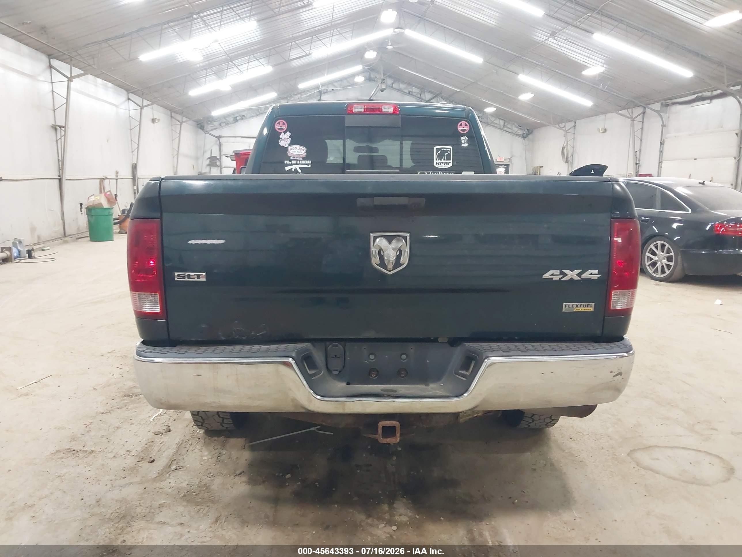 2011 Ram Ram 1500 Slt Green vin: 1D7RV1GP4BS624401