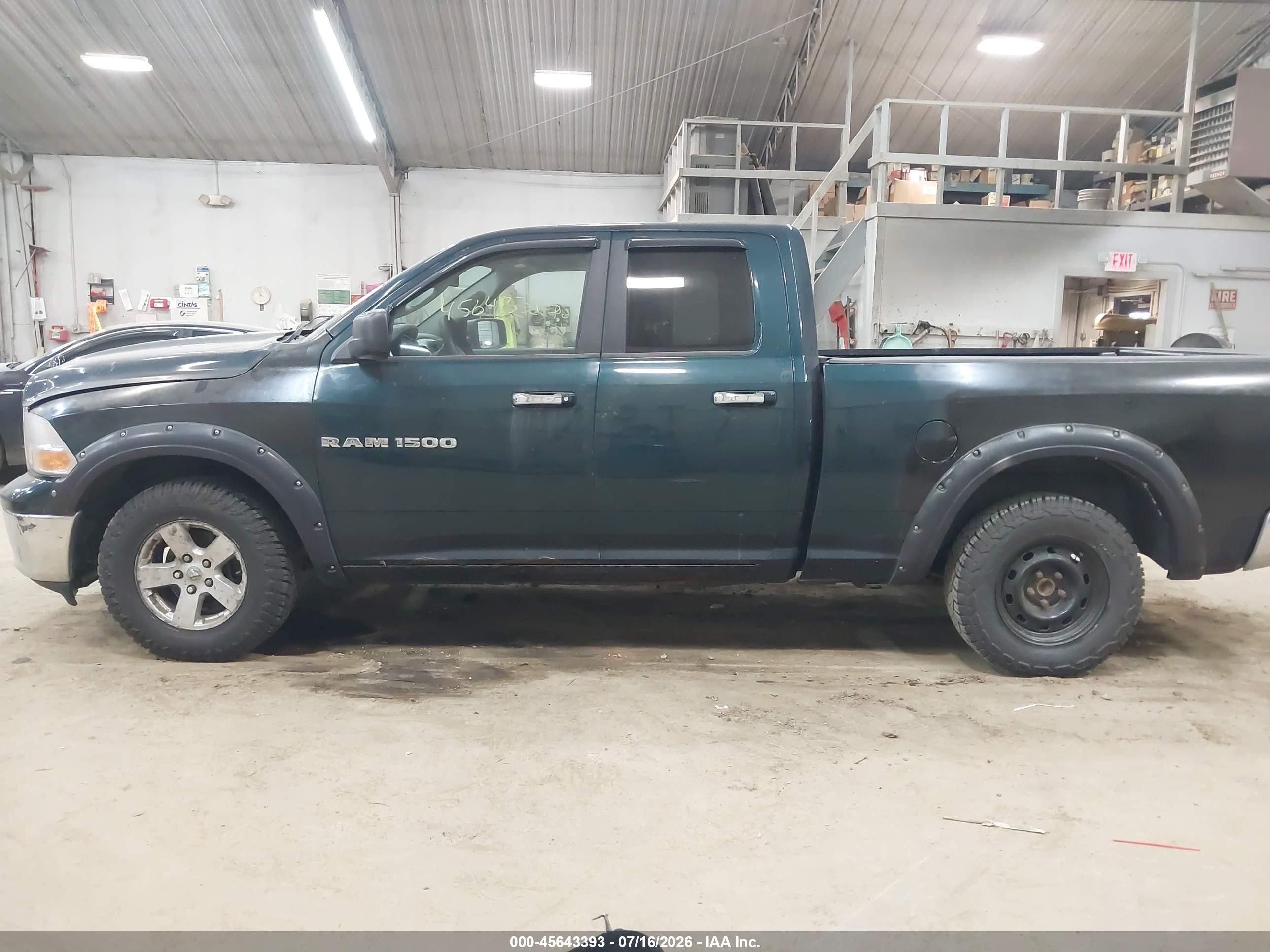 2011 Ram Ram 1500 Slt Green vin: 1D7RV1GP4BS624401
