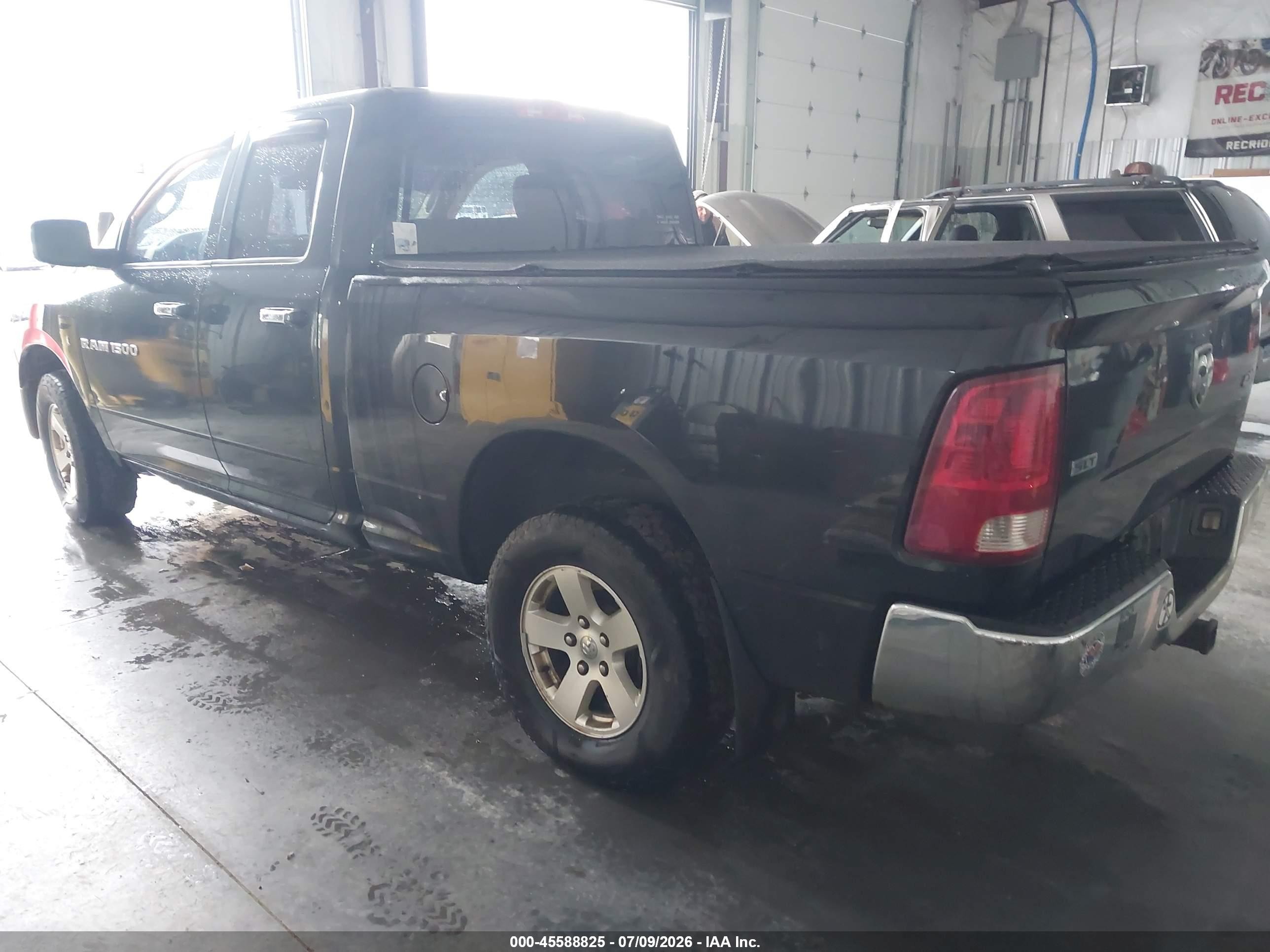 2011 Ram Ram 1500 Slt Черный vin: 1D7RV1GP6BS520539