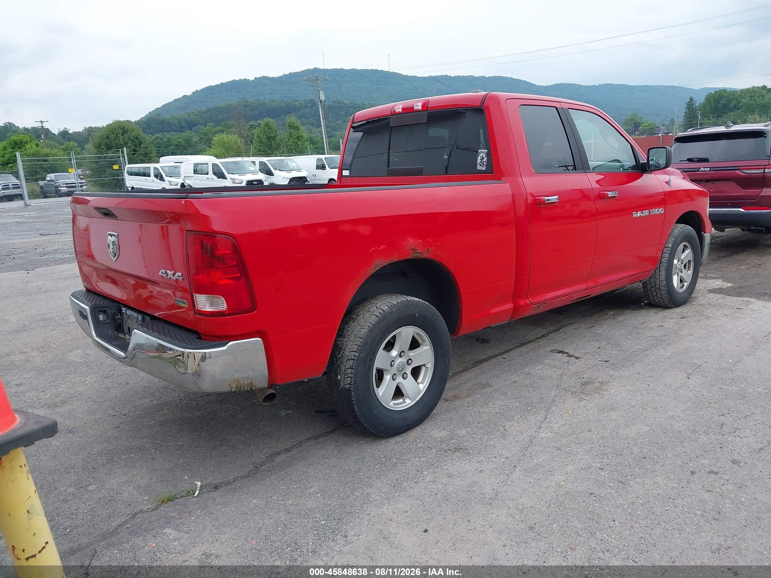 2011 Ram Ram 1500 Slt Red vin: 1D7RV1GP6BS548387