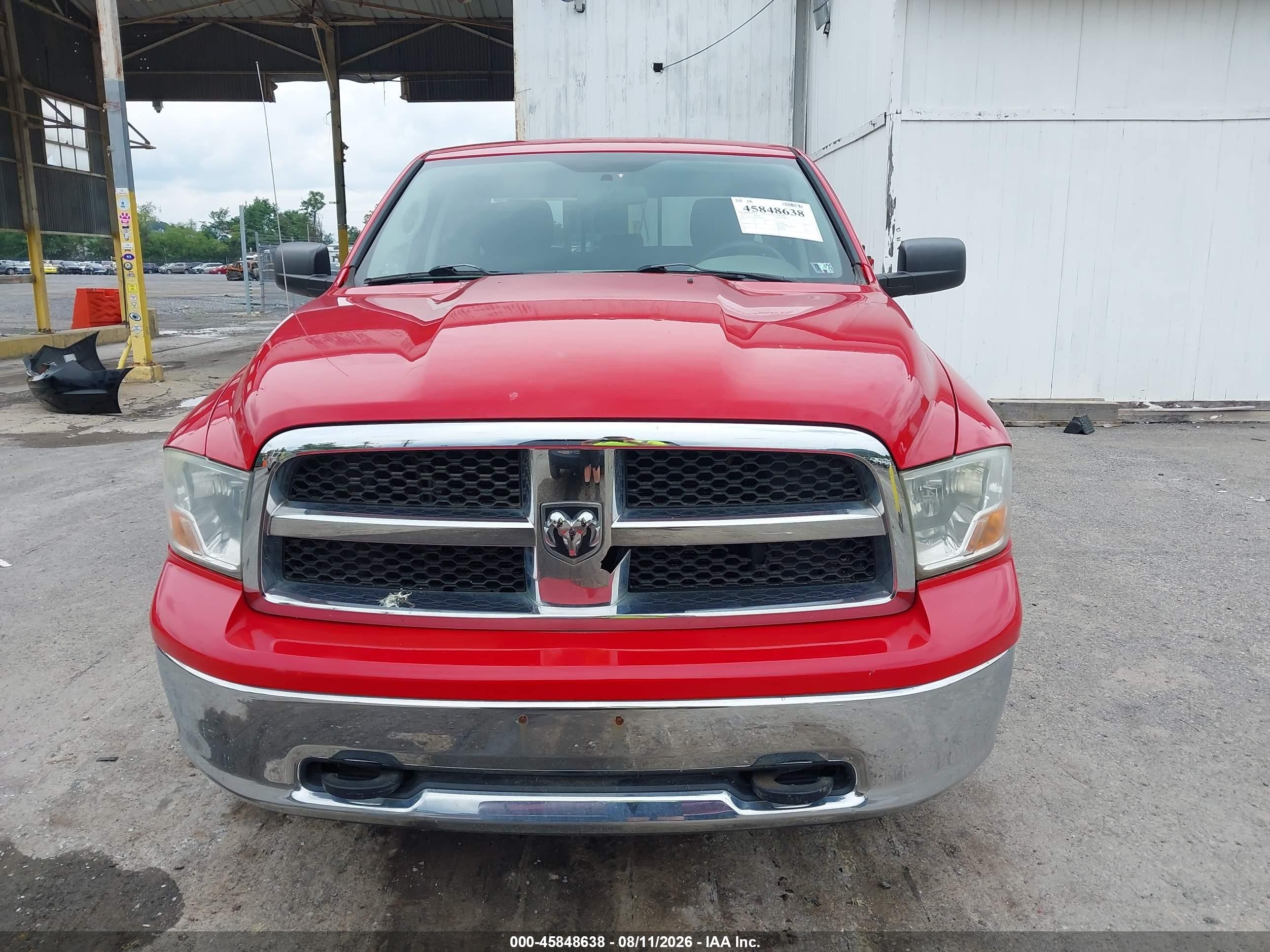 2011 Ram Ram 1500 Slt Red vin: 1D7RV1GP6BS548387