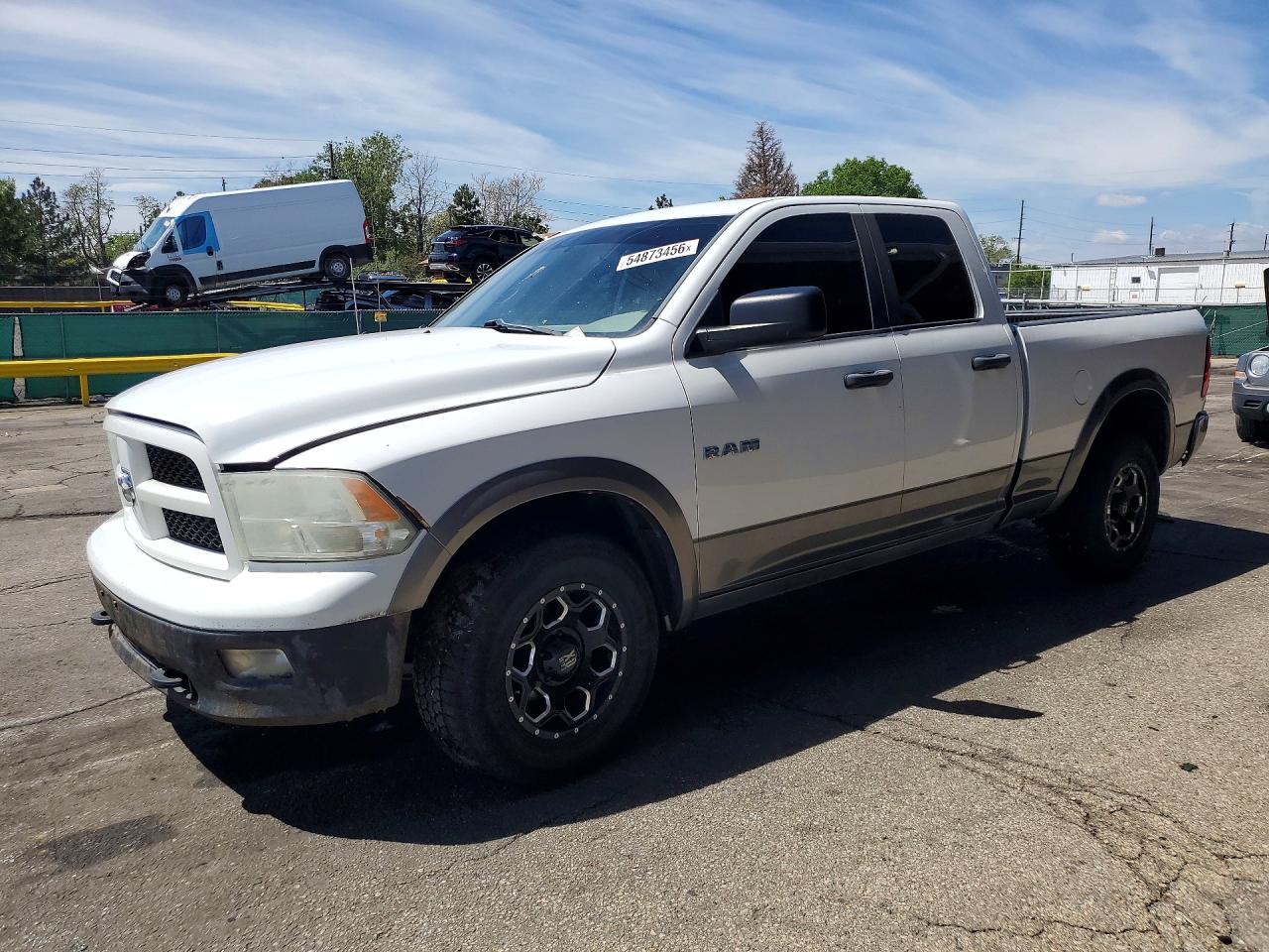 2010 Dodge Ram 1500 White vin: 1D7RV1GP7AS200838