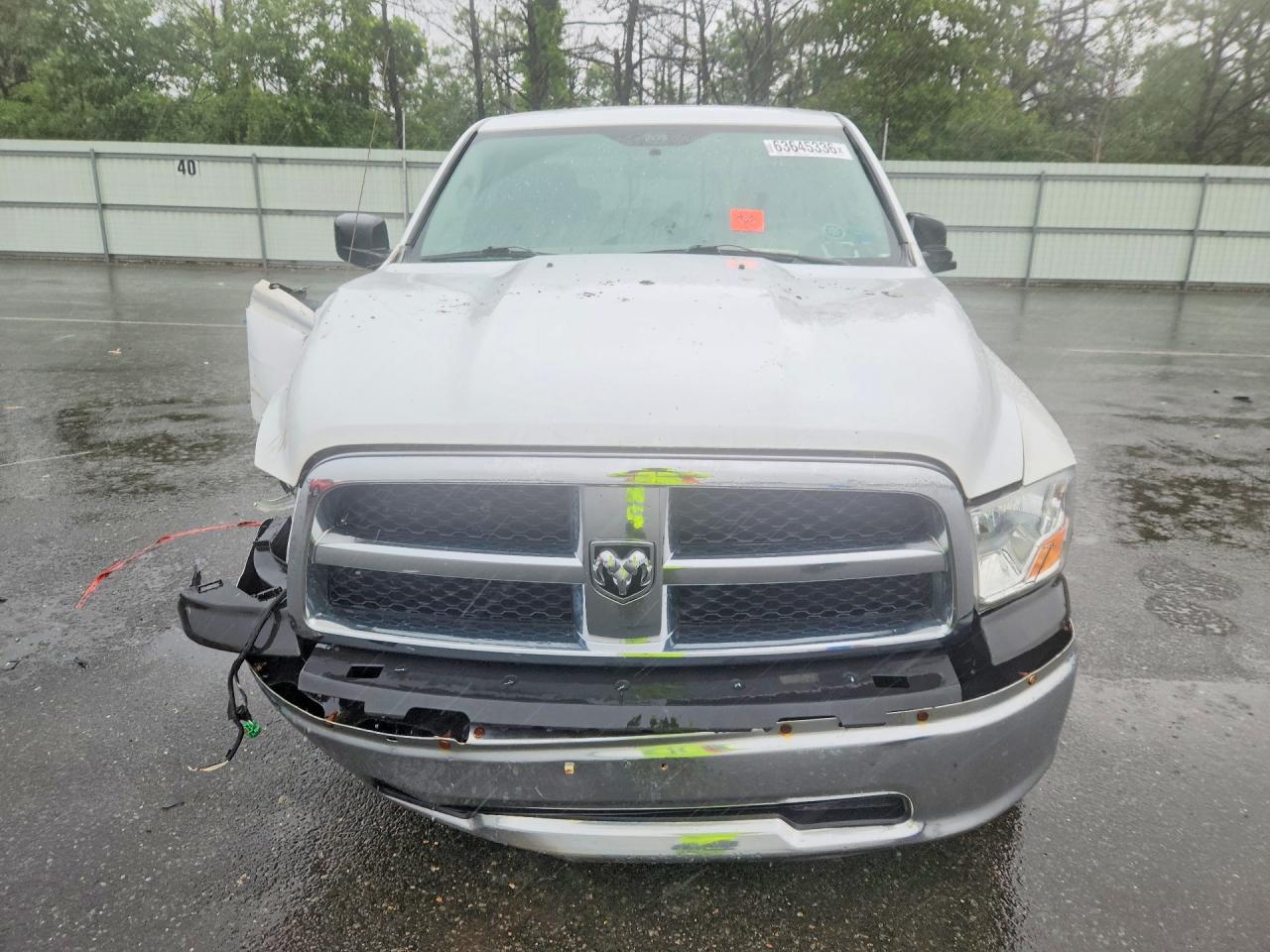 2010 Dodge Ram 1500 White vin: 1D7RV1GP8AS177487