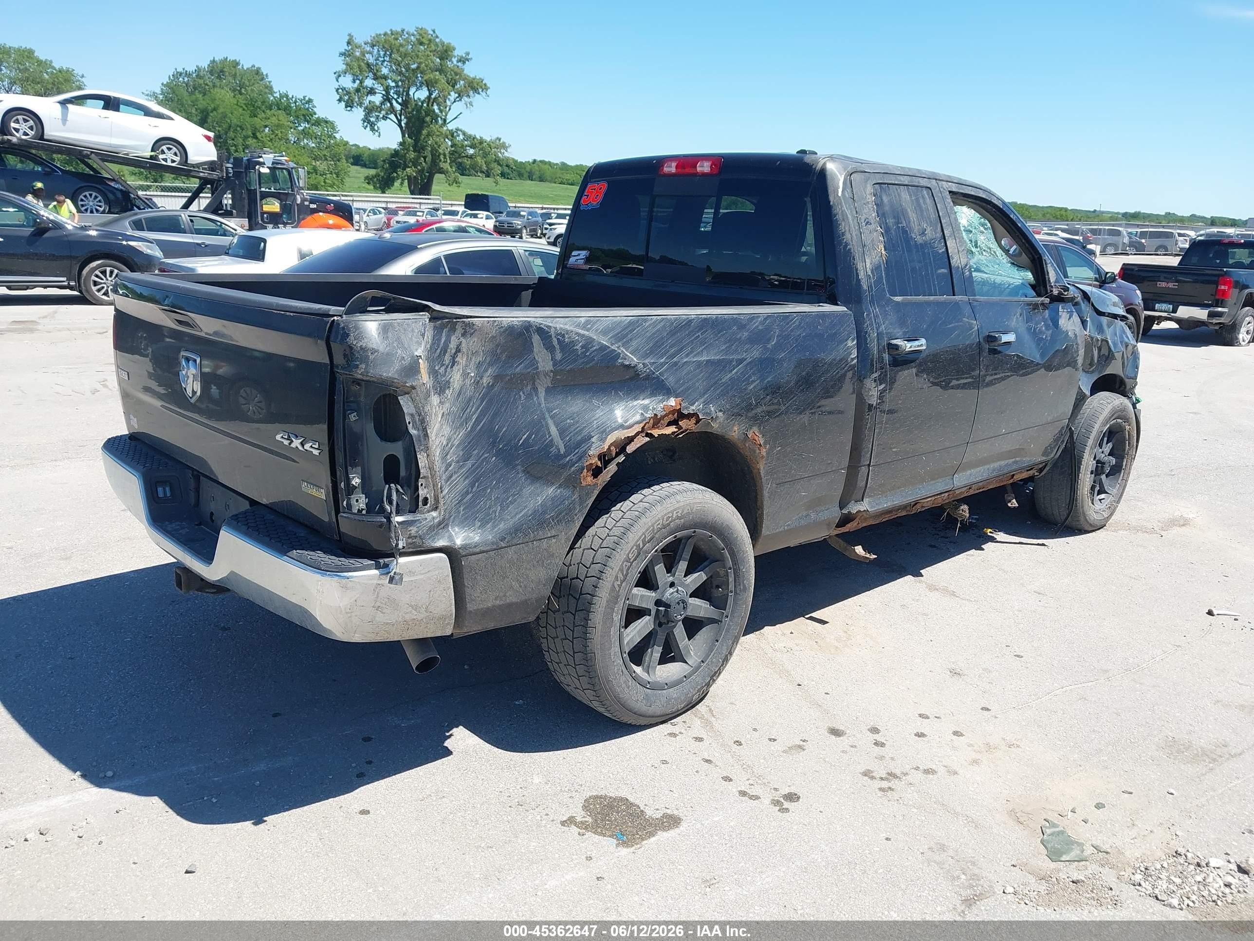 2011 Ram Ram 1500 Slt Black vin: 1D7RV1GP8BS580550