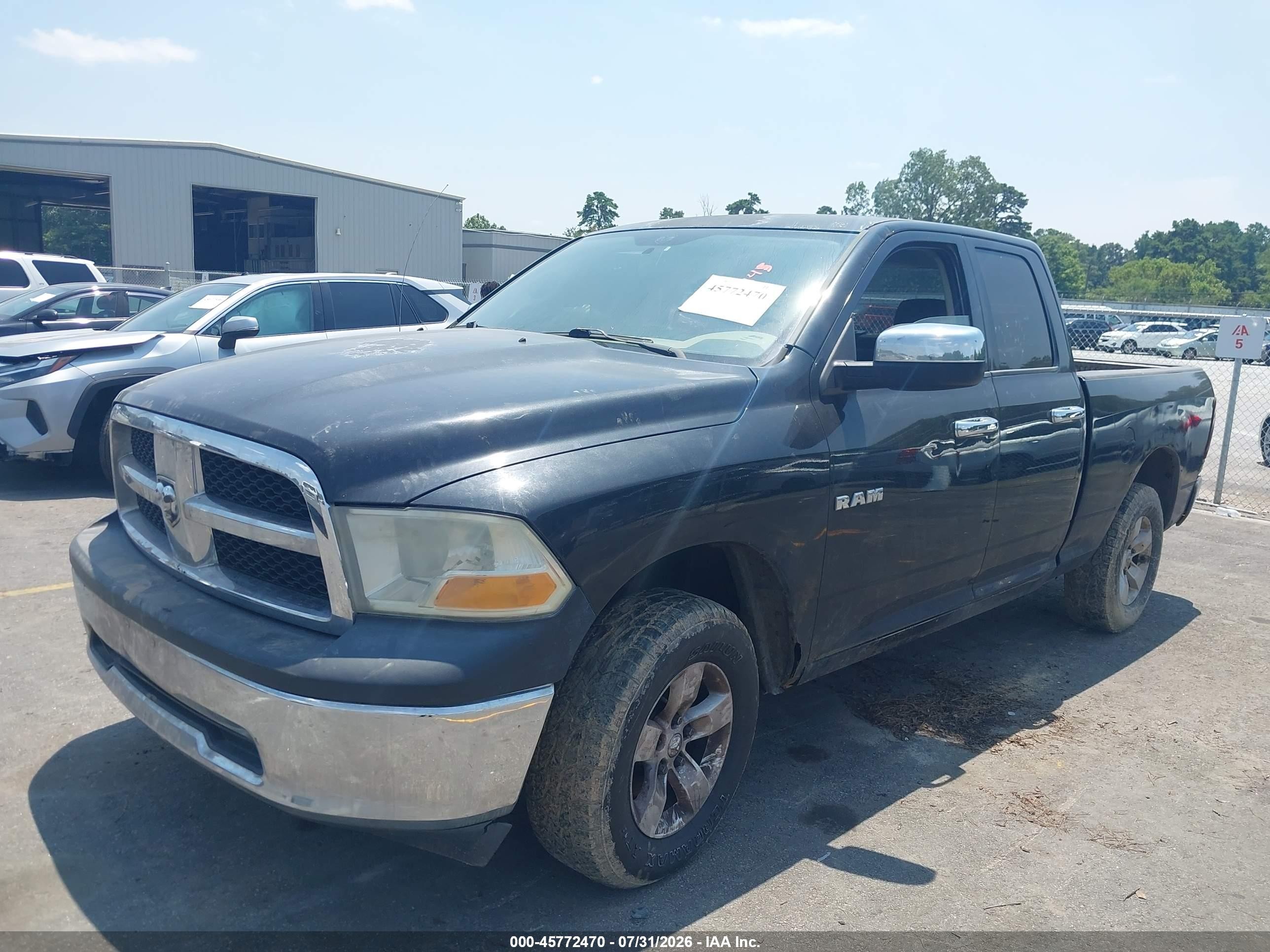 2010 Dodge Ram 1500 St Black vin: 1D7RV1GP9AS224445