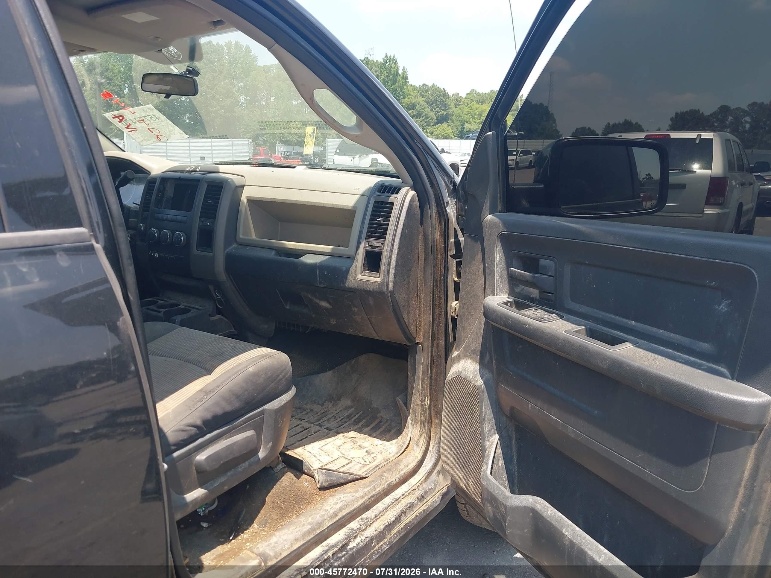 2010 Dodge Ram 1500 St Black vin: 1D7RV1GP9AS224445