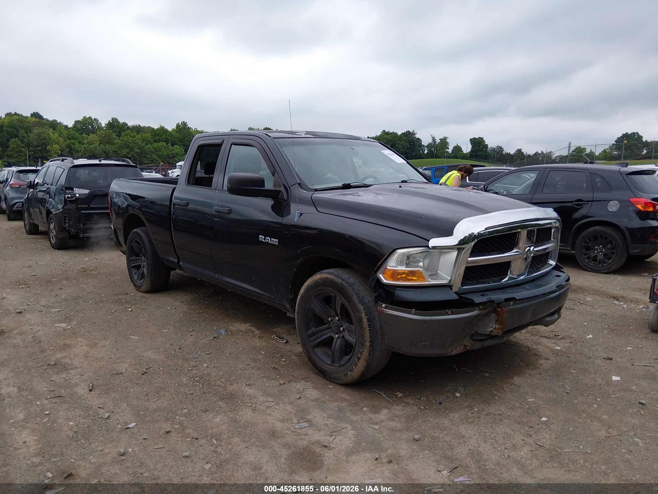 2010 Dodge Ram 1500 St Black vin: 1D7RV1GPXAS199328