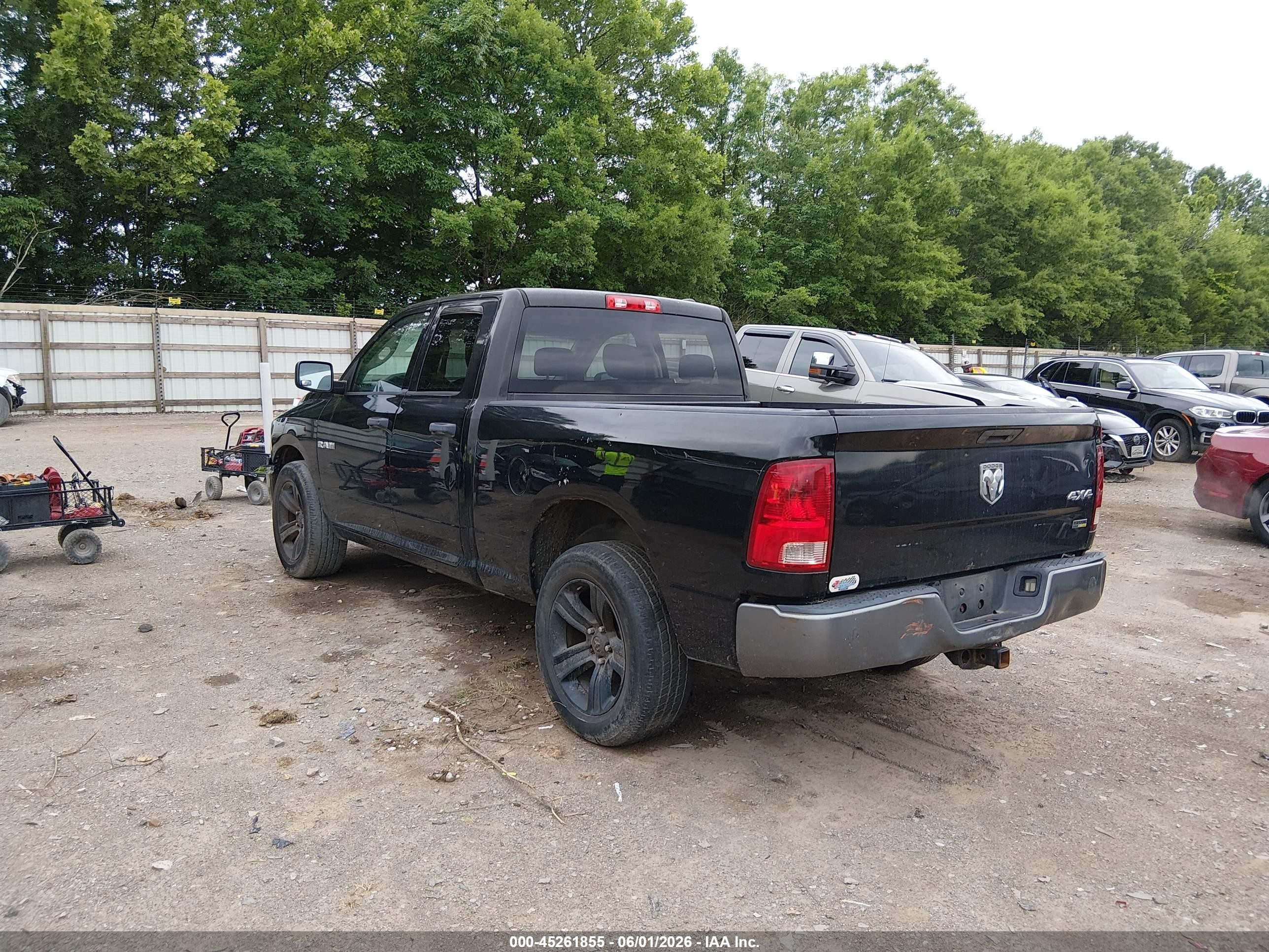 2010 Dodge Ram 1500 St Black vin: 1D7RV1GPXAS199328
