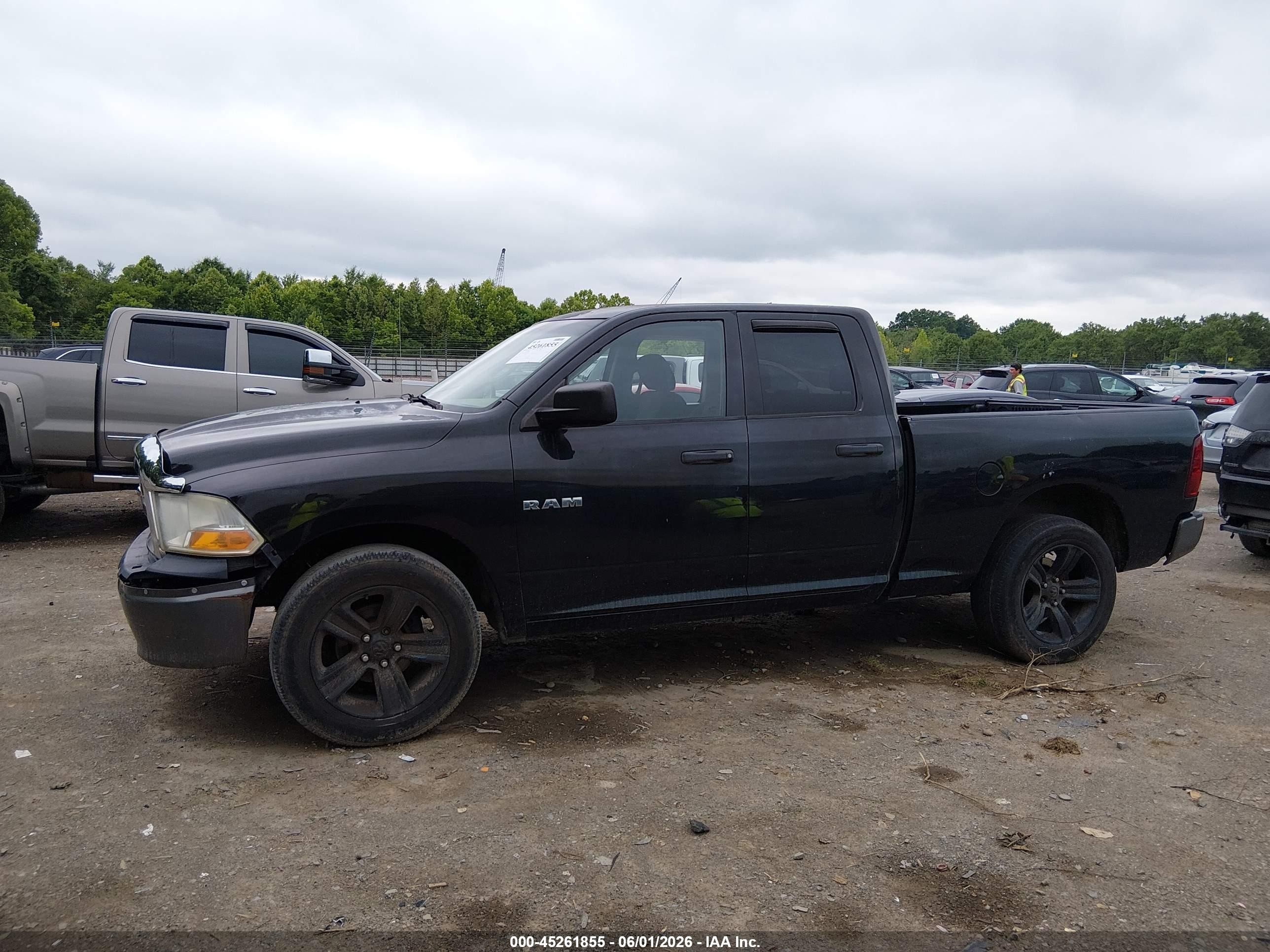 2010 Dodge Ram 1500 St Black vin: 1D7RV1GPXAS199328