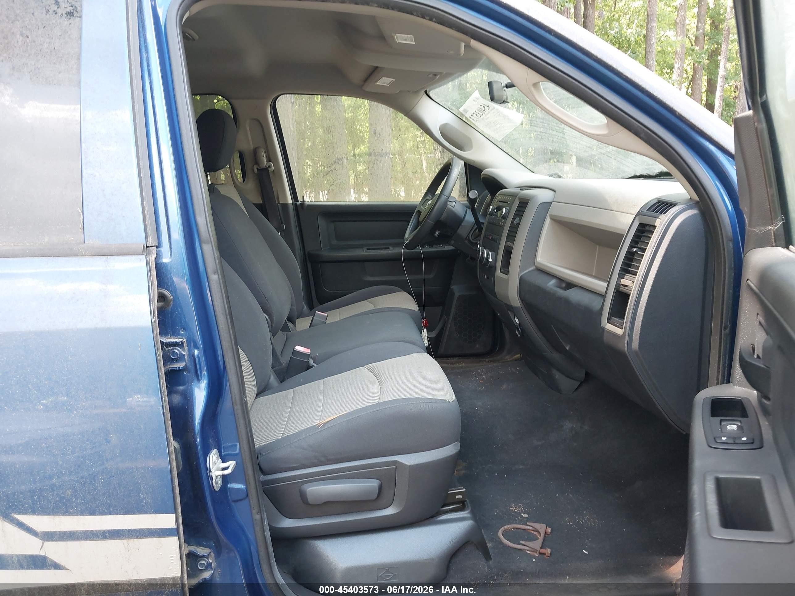 2010 Dodge Ram 1500 St Blue vin: 1D7RV1GPXAS257938