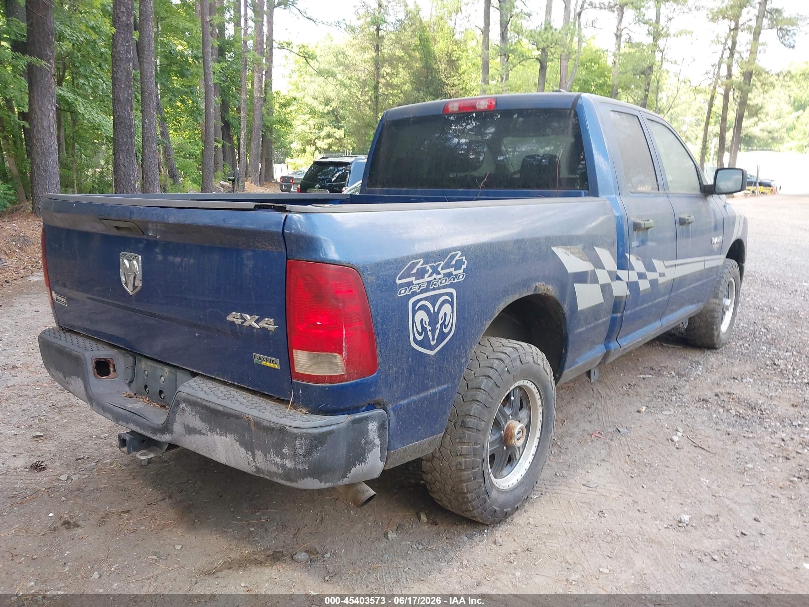 2010 Dodge Ram 1500 St Blue vin: 1D7RV1GPXAS257938