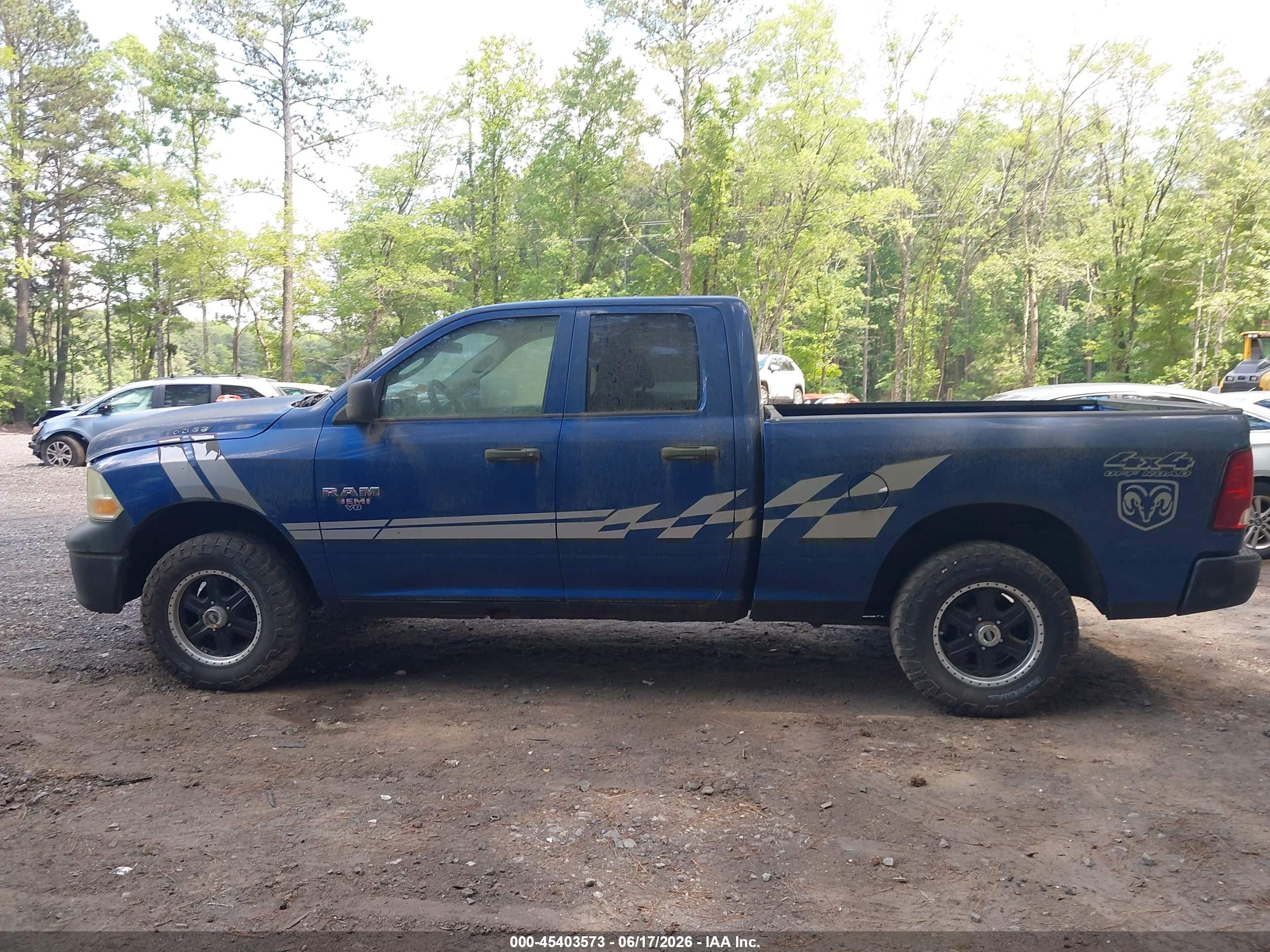 2010 Dodge Ram 1500 St Blue vin: 1D7RV1GPXAS257938