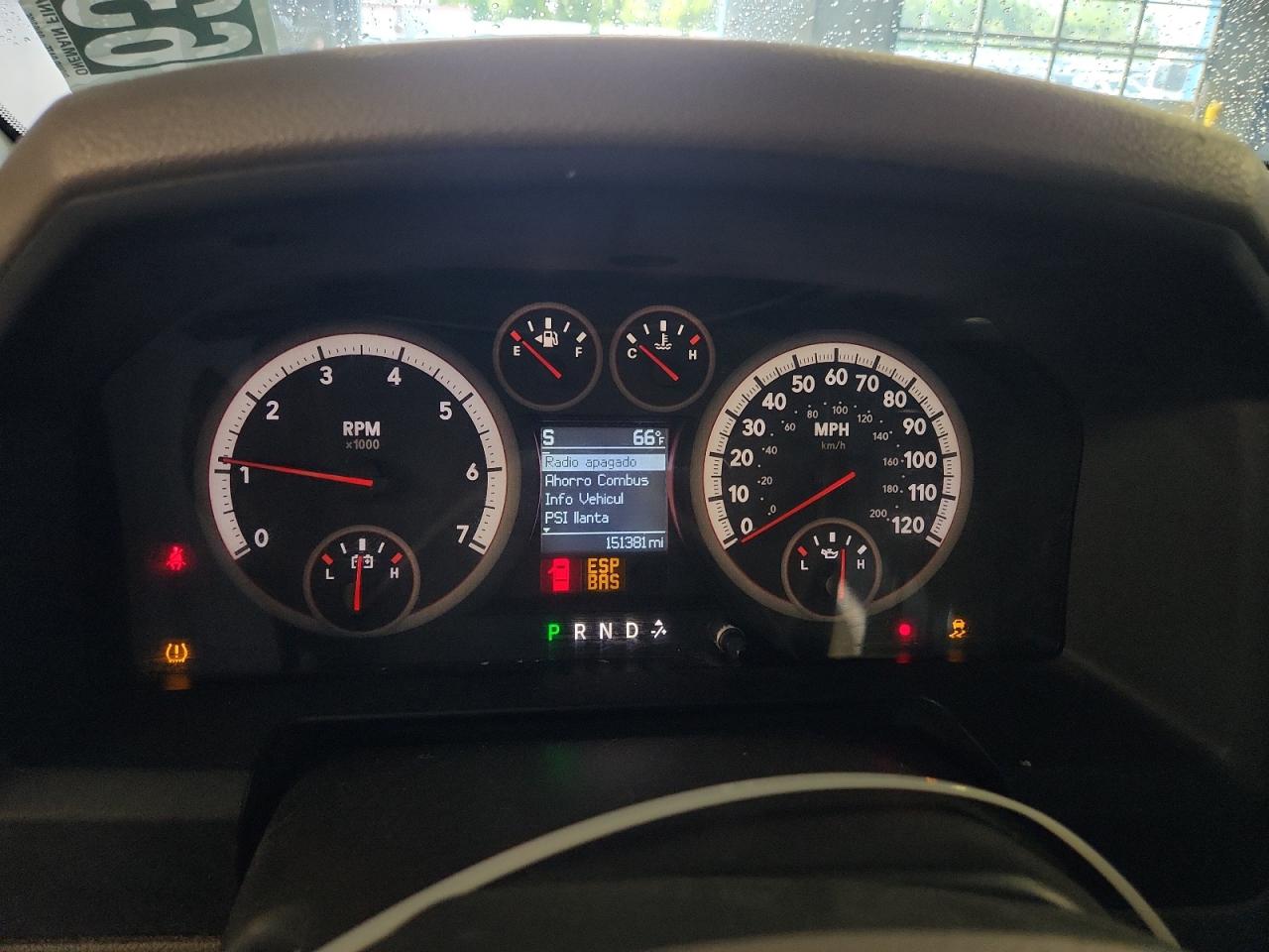 2010 Dodge Ram 1500 Slt Black vin: 1D7RV1GT0AS201908 Damage: Warning - Tire Pressure, On, Unacceptable