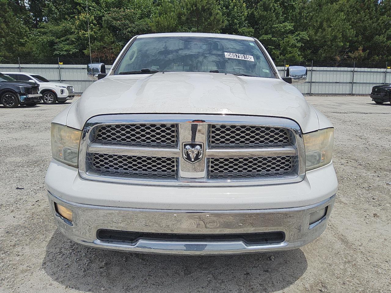 2011 Dodge Ram 1500 White vin: 1D7RV1GT0BS580281 Damage: Left Head Lamp, Faded, Repair Required