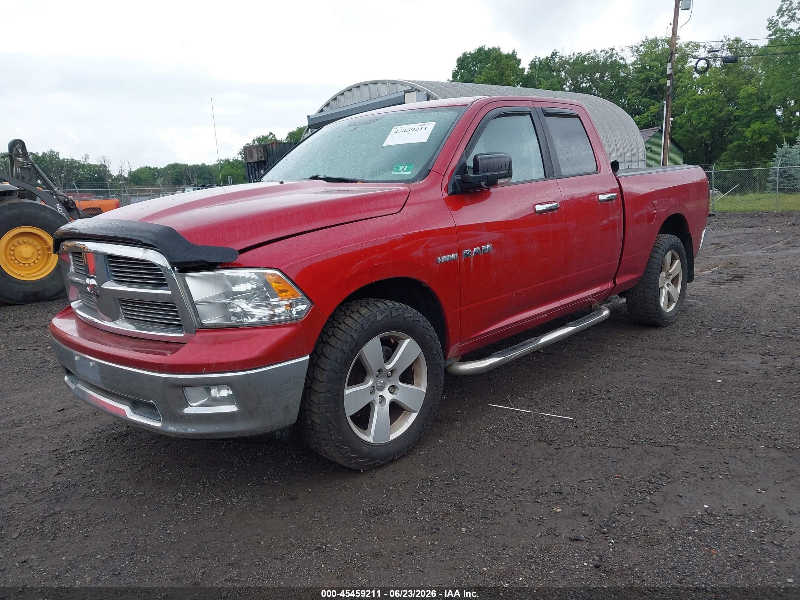 2010 Dodge Ram 1500 Slt/sport/trx Red vin: 1D7RV1GT1AS145574