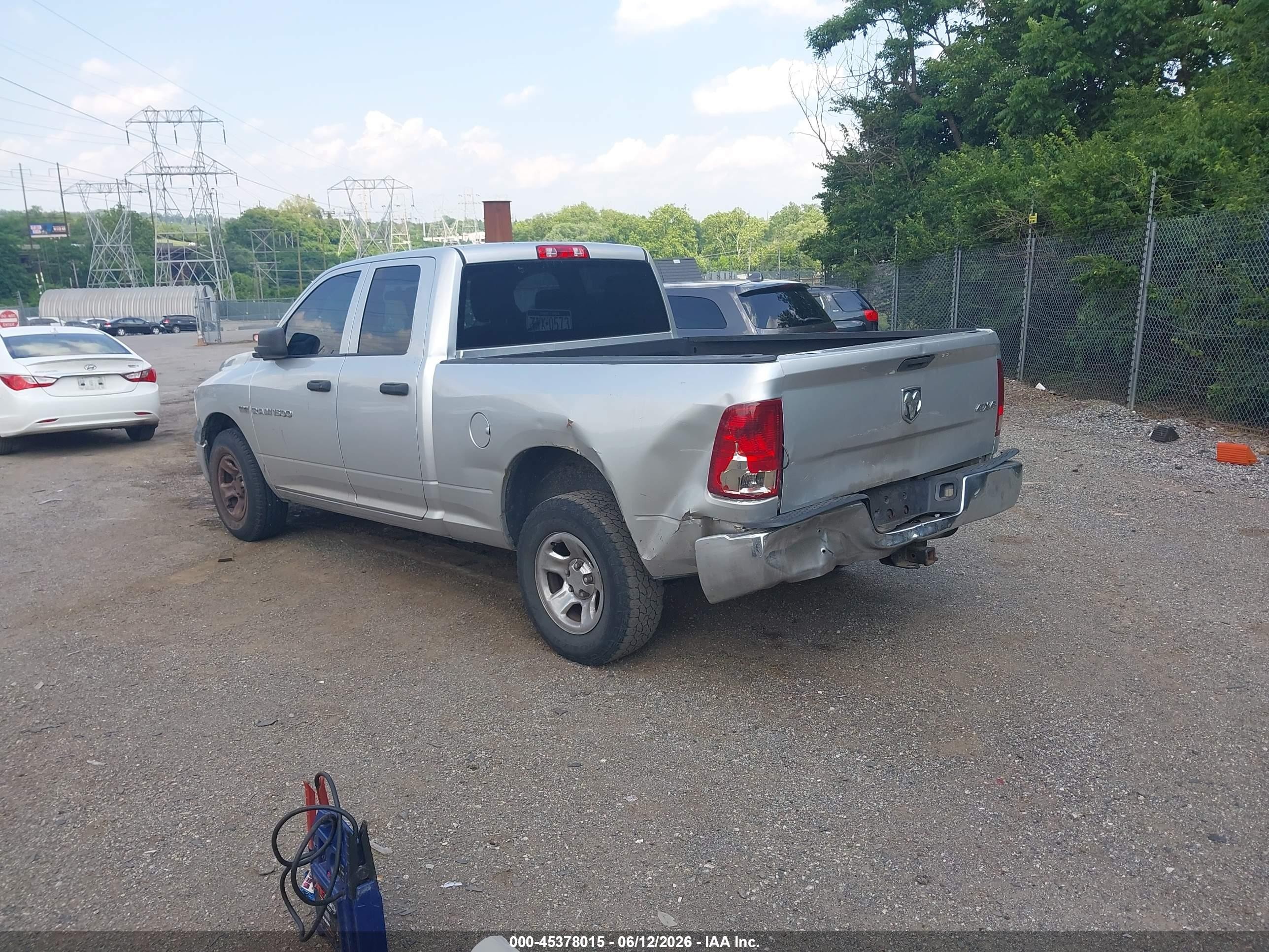 2011 Ram Ram 1500 St Silver vin: 1D7RV1GT1BS555874