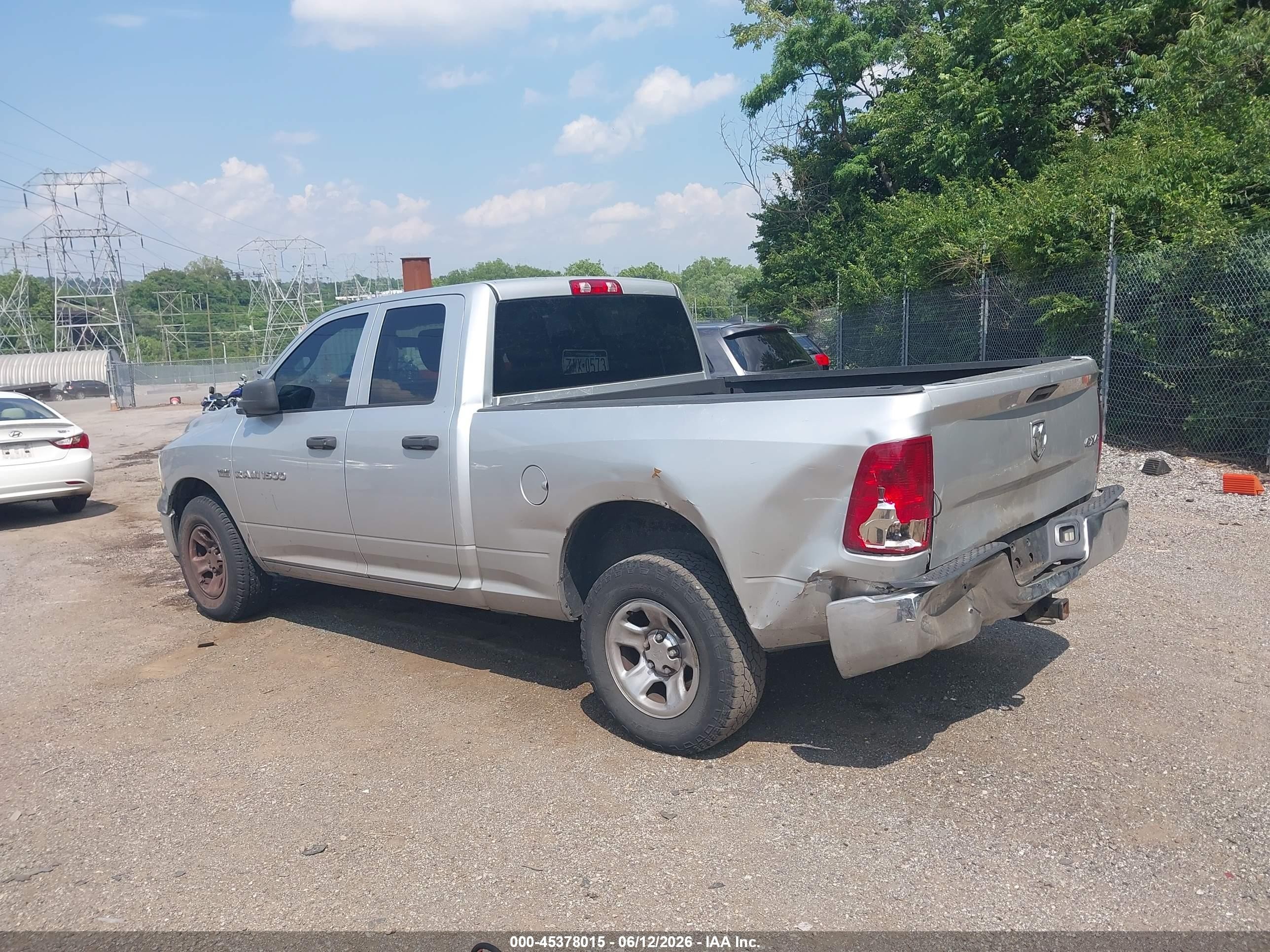 2011 Ram Ram 1500 St Silver vin: 1D7RV1GT1BS555874