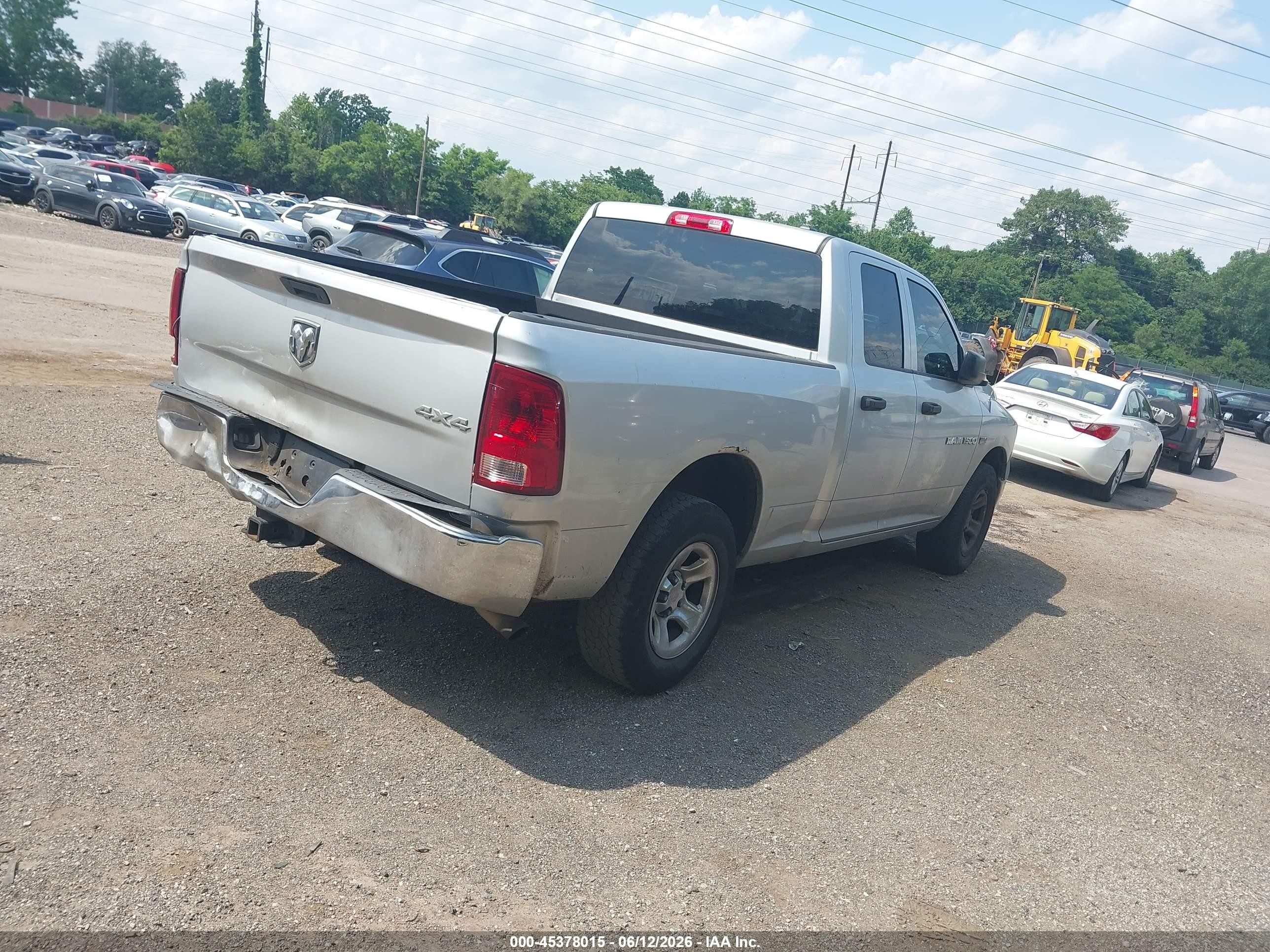 2011 Ram Ram 1500 St Silver vin: 1D7RV1GT1BS555874