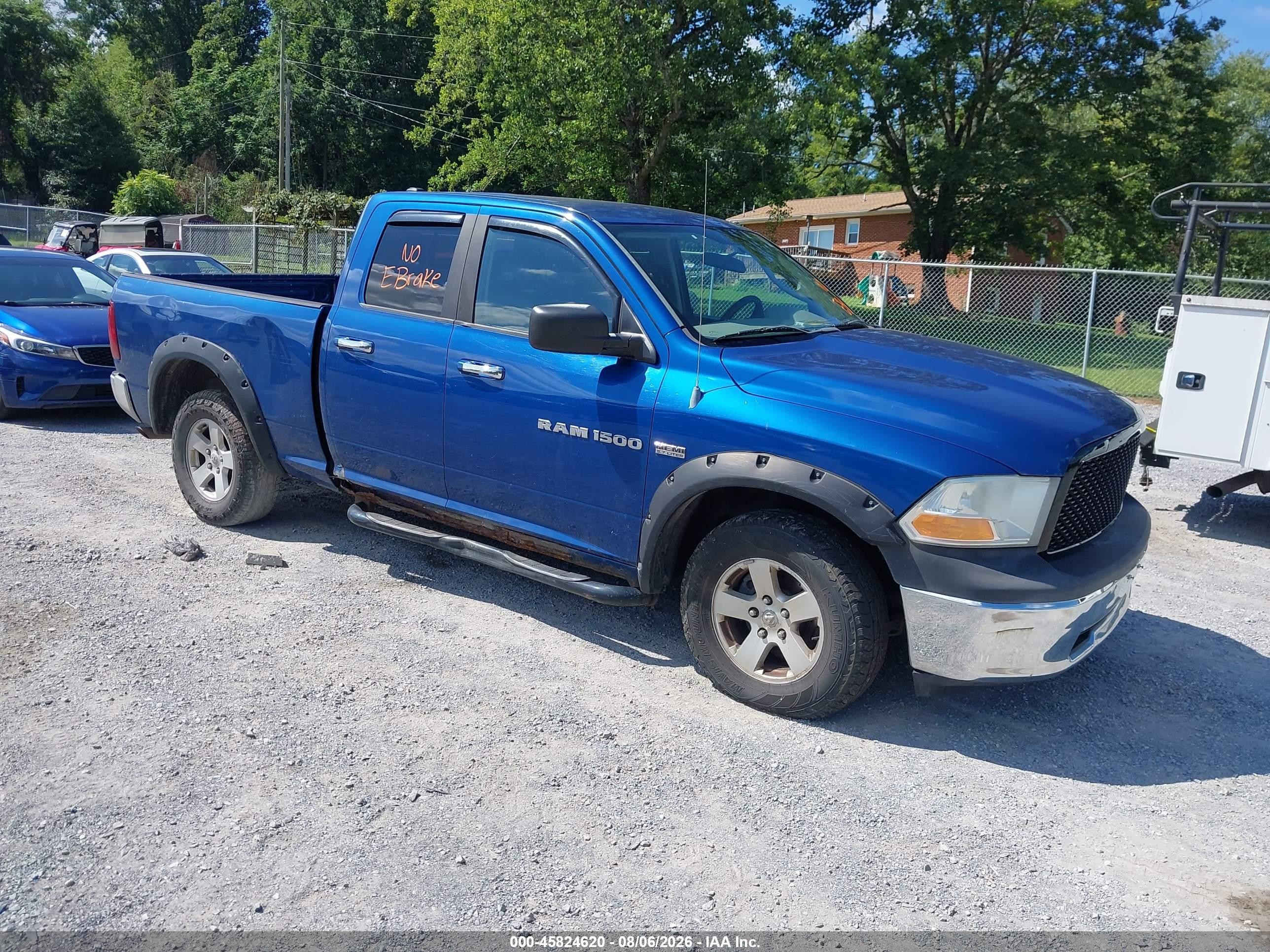 2011 Ram Ram 1500 Slt Blue vin: 1D7RV1GT1BS598014