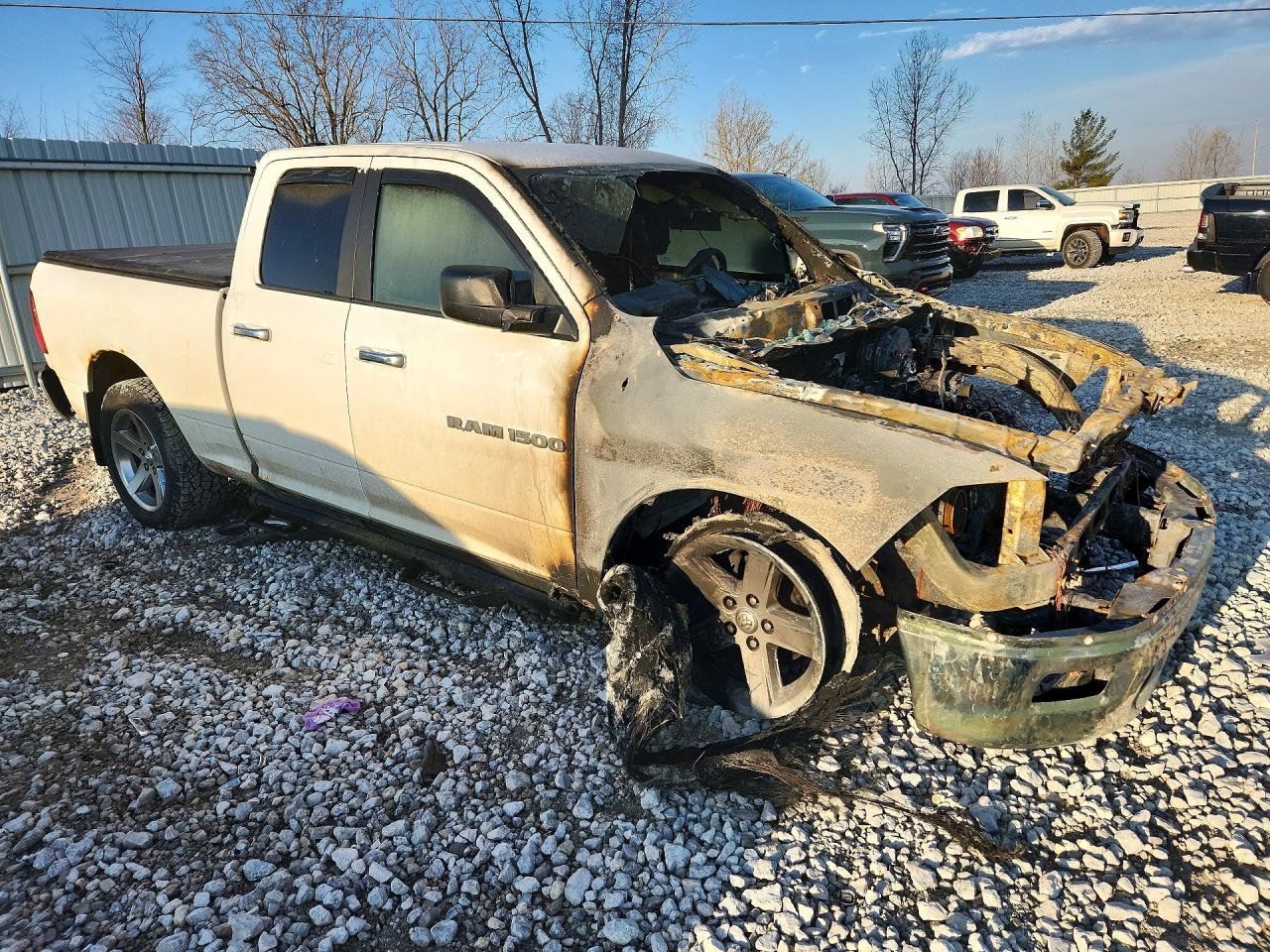 2011 Dodge Ram 1500 White vin: 1D7RV1GT1BS689851