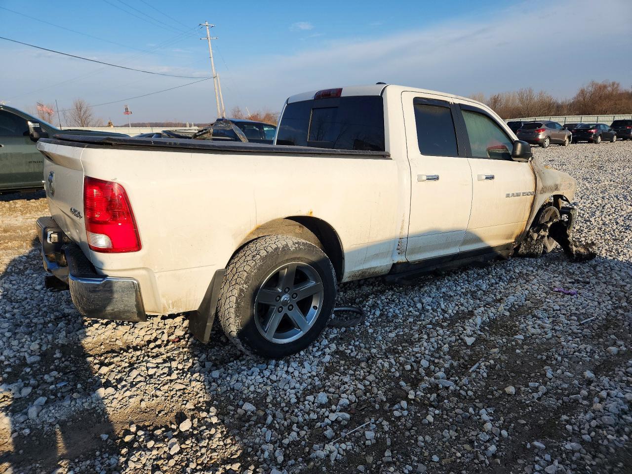 2011 Dodge Ram 1500 White vin: 1D7RV1GT1BS689851