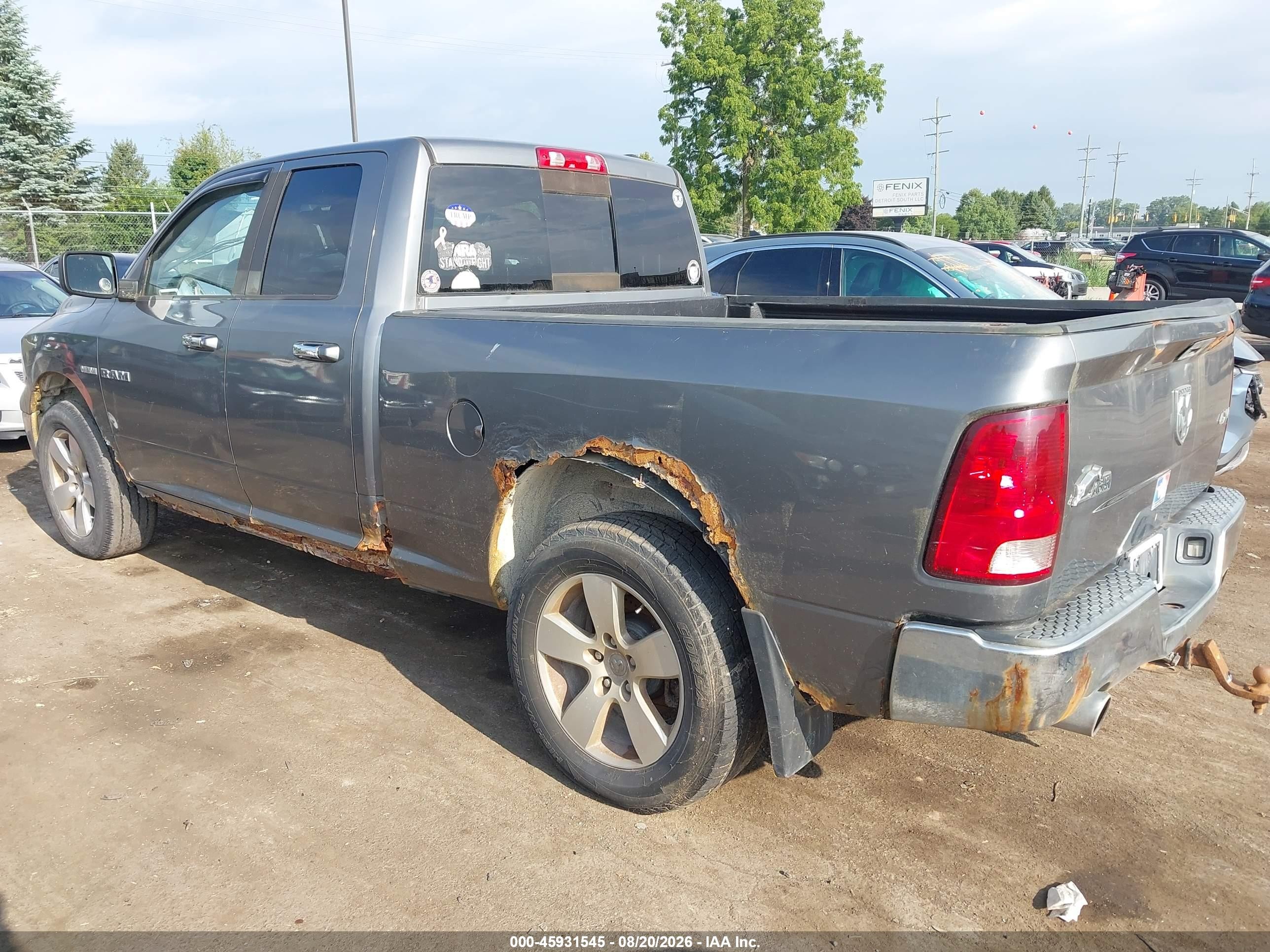 2010 Dodge Ram 1500 Slt/sport/trx Gray vin: 1D7RV1GT2AS115161