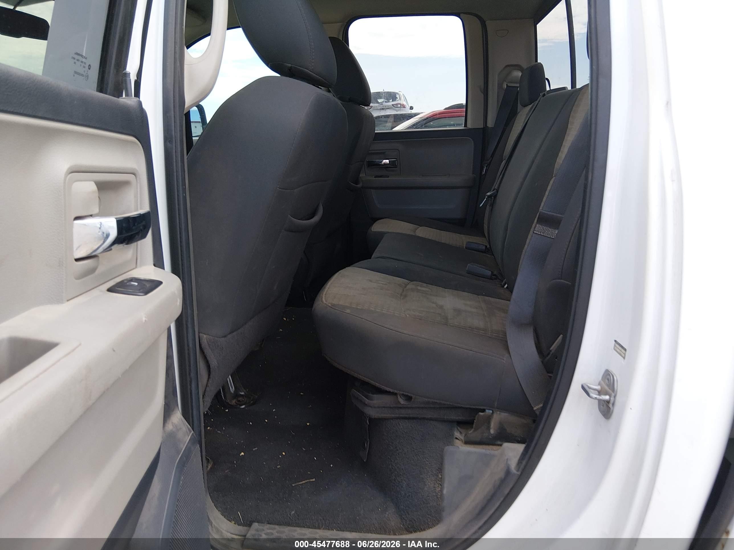 2010 Dodge Ram 1500 Slt White vin: 1D7RV1GT2AS131344