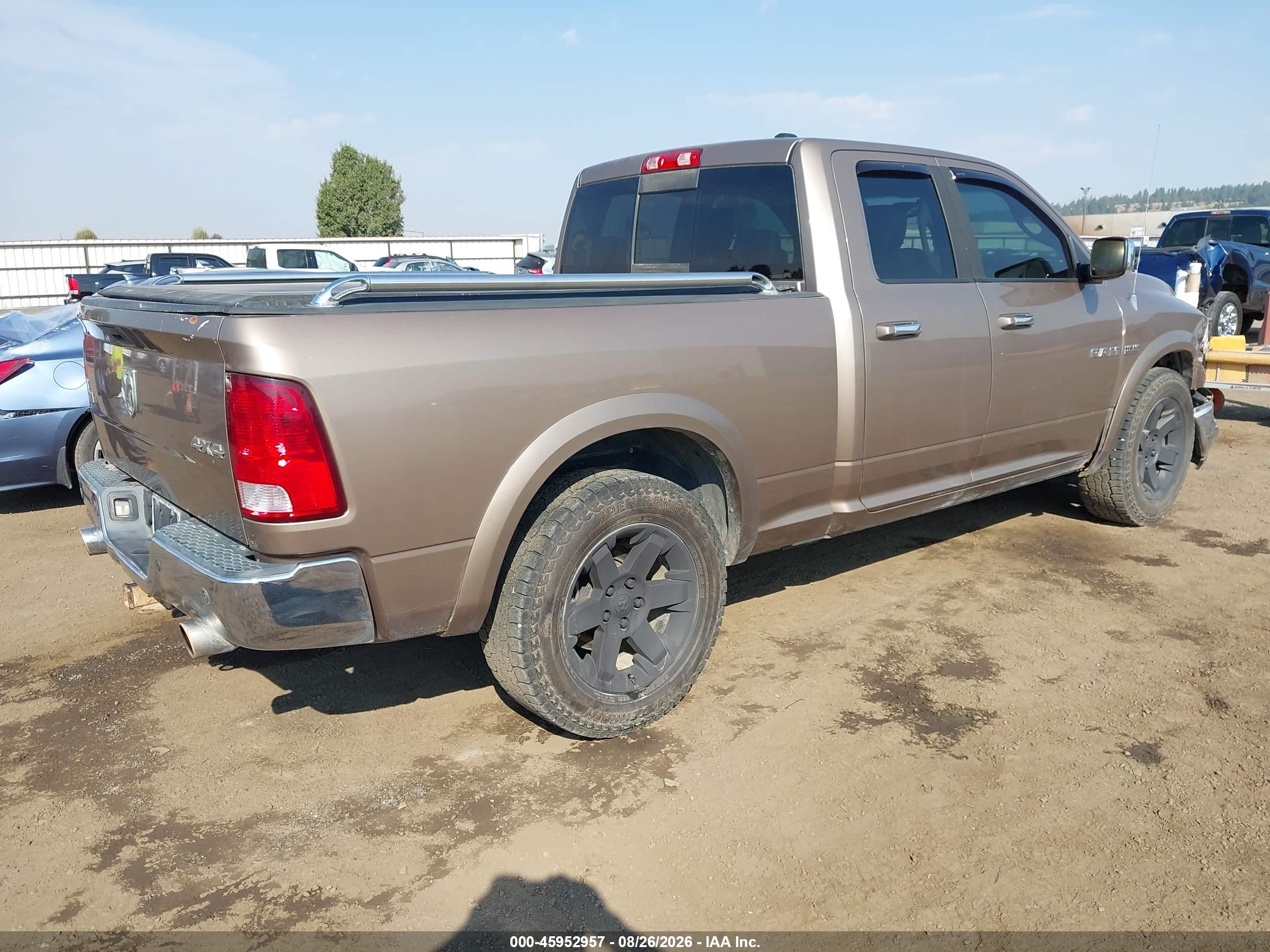 2010 Dodge Ram 1500 Laramie Brown vin: 1D7RV1GT2AS175991