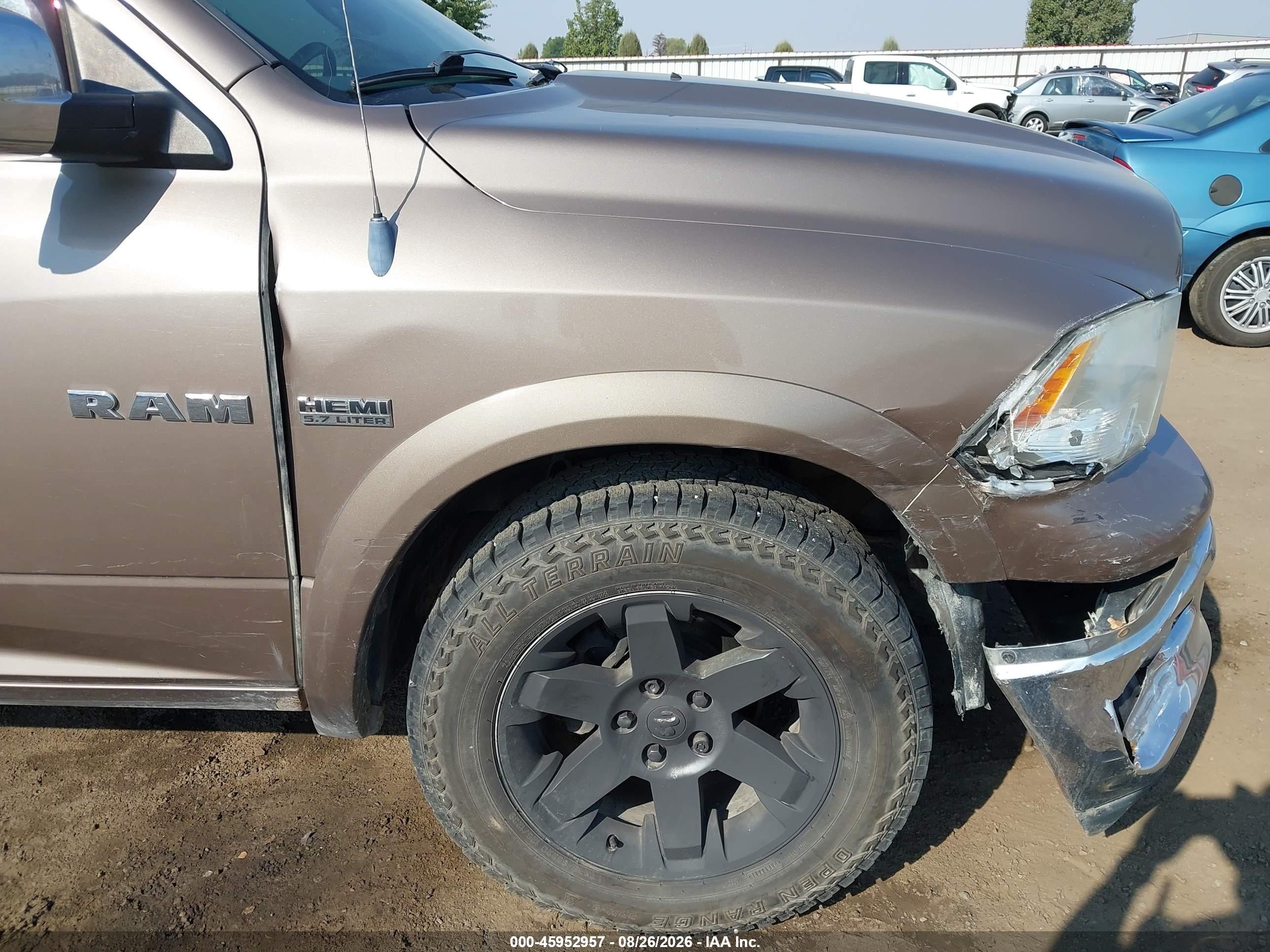 2010 Dodge Ram 1500 Laramie Brown vin: 1D7RV1GT2AS175991