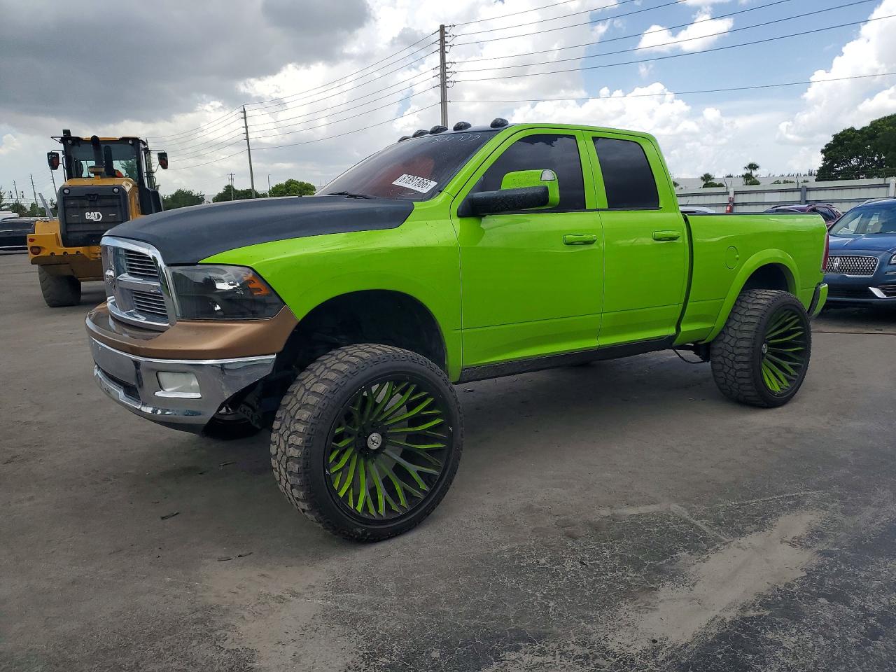 2011 Dodge Ram 1500 Green vin: 1D7RV1GT2BS616617