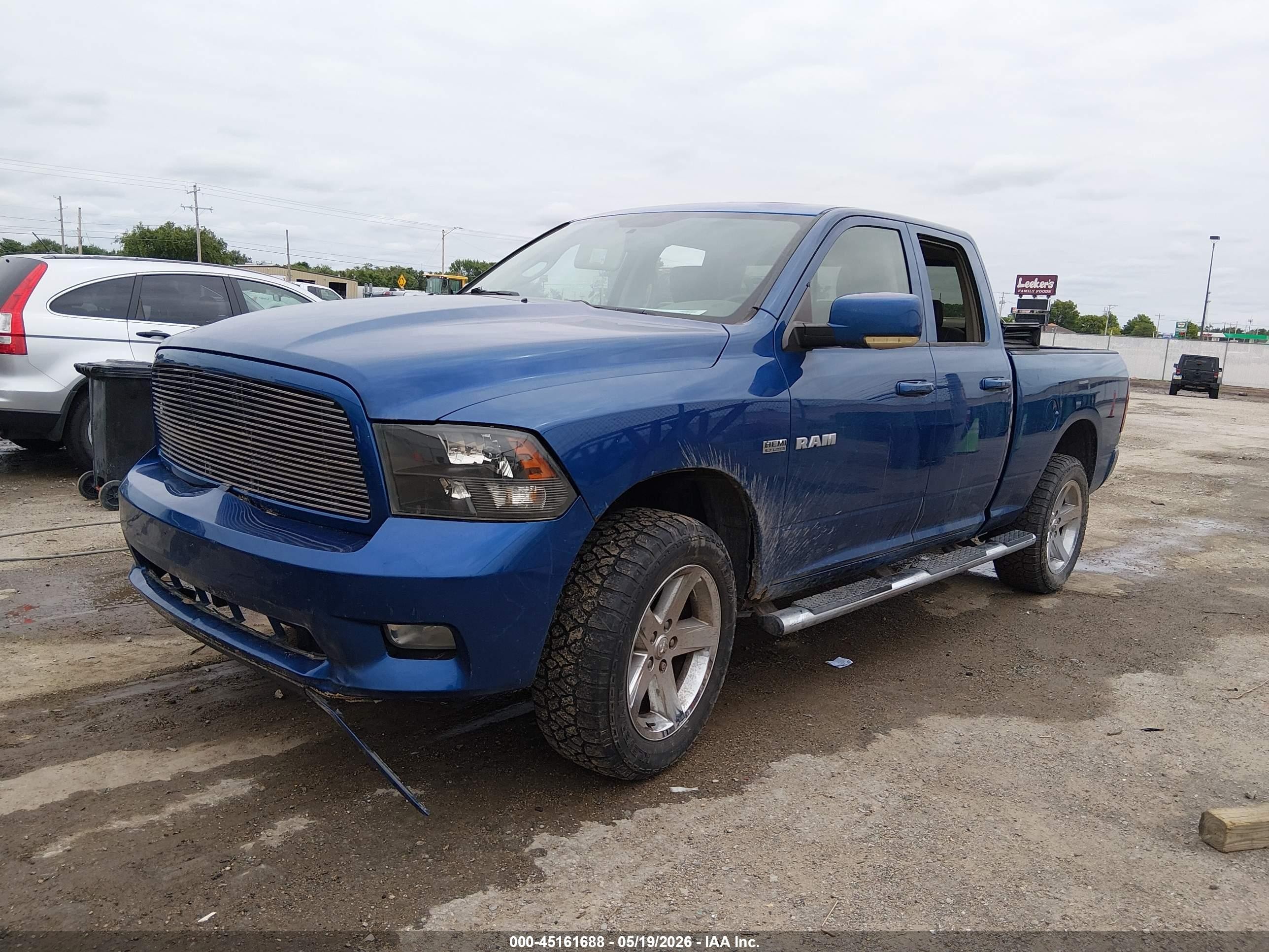 2010 Dodge Ram 1500 Slt/sport/trx Blue vin: 1D7RV1GT3AS252402