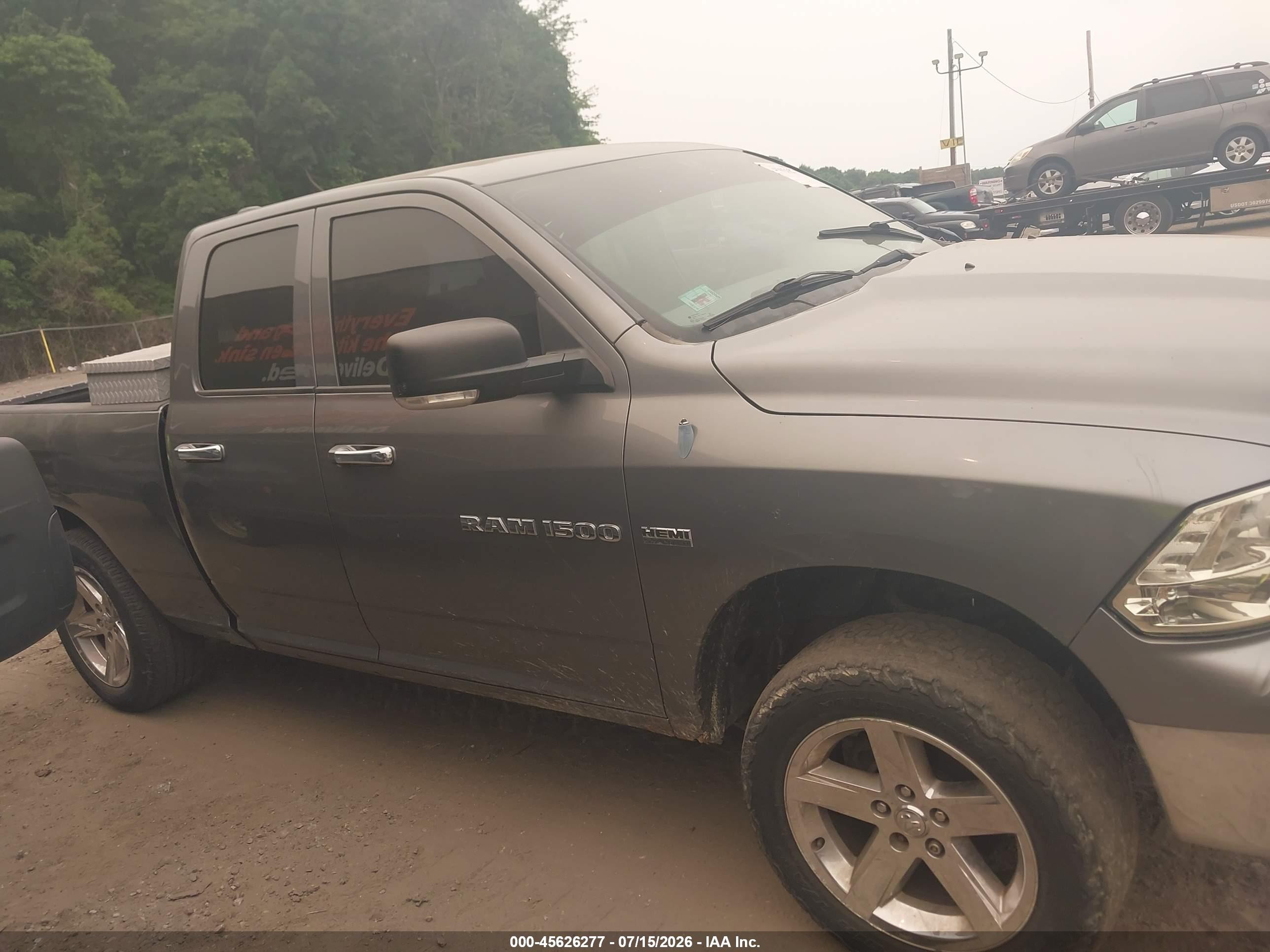 2011 Ram Ram 1500 Slt Gray vin: 1D7RV1GT3BS502819