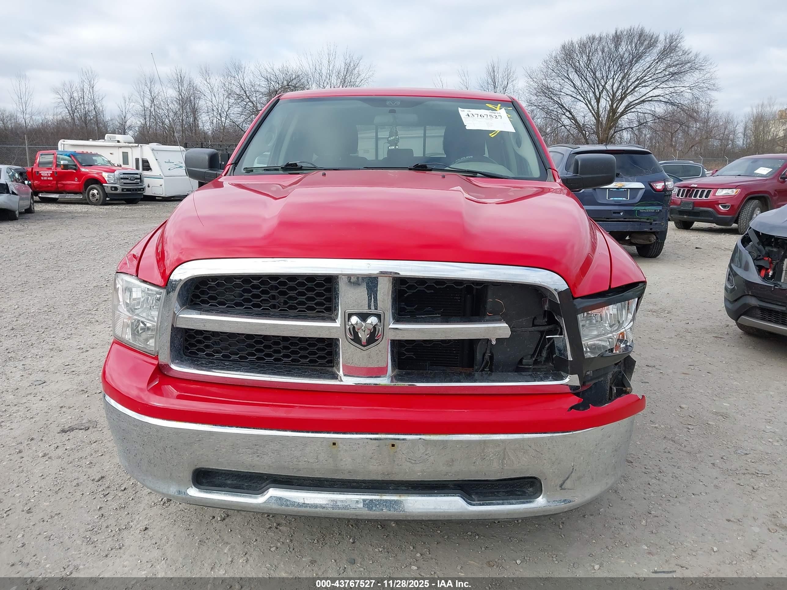 2011 Ram Ram 1500 Slt Красный vin: 1D7RV1GT3BS519393