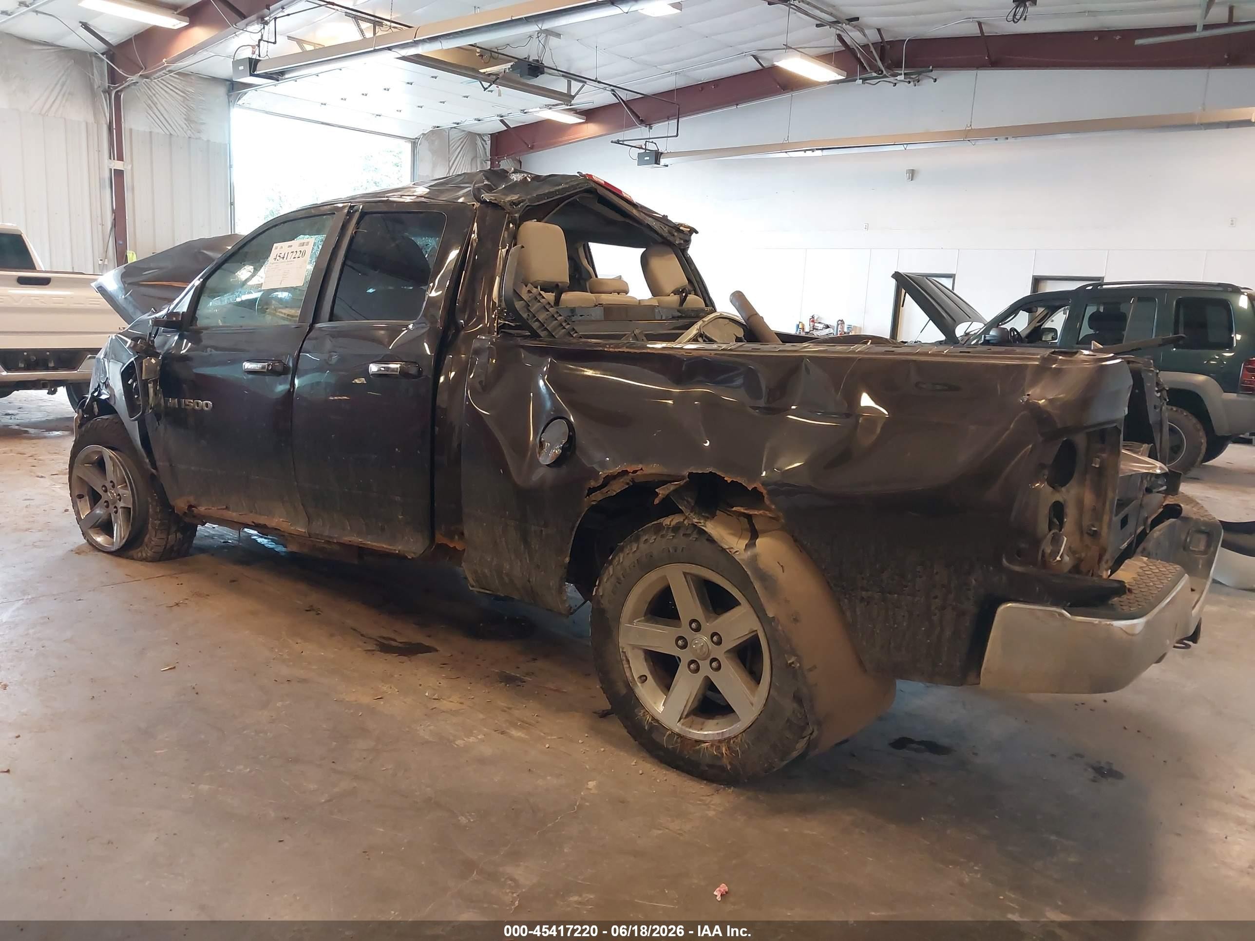 2011 Ram Ram 1500 Slt Черный vin: 1D7RV1GT3BS565127
